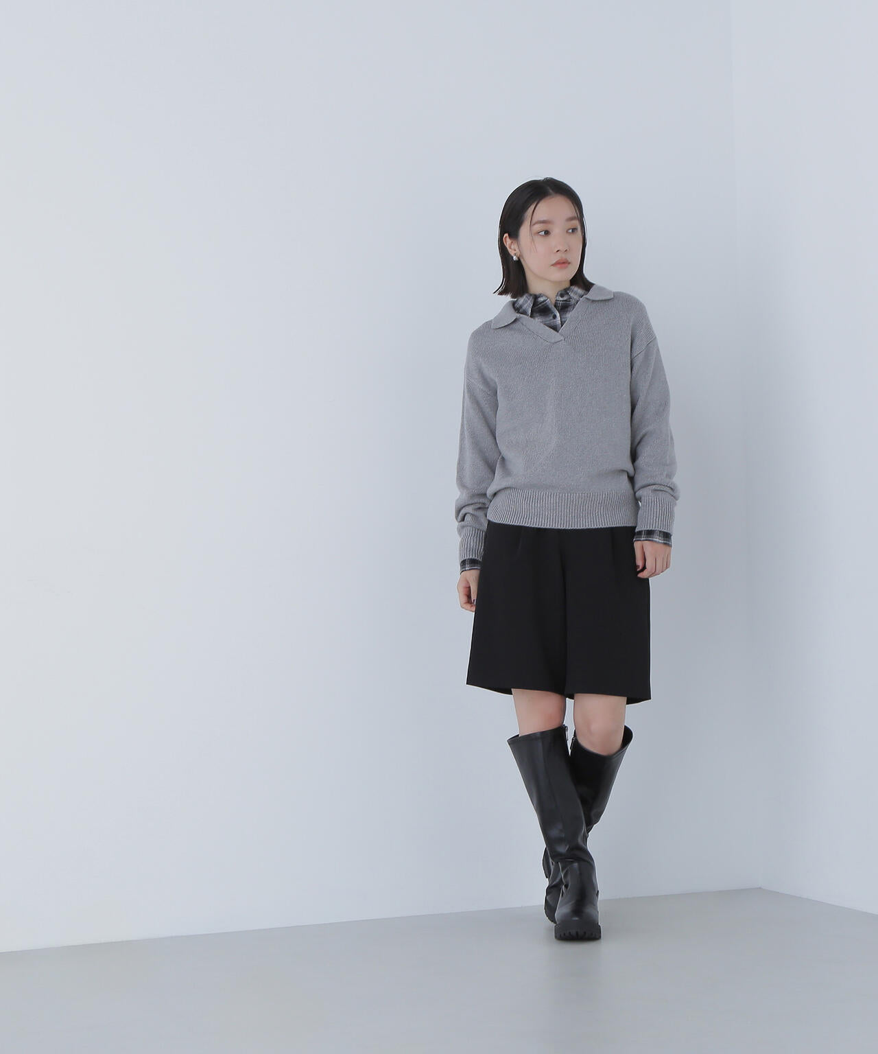 スキッパーポロニット | NATURAL BEAUTY BASIC（ナチュラル