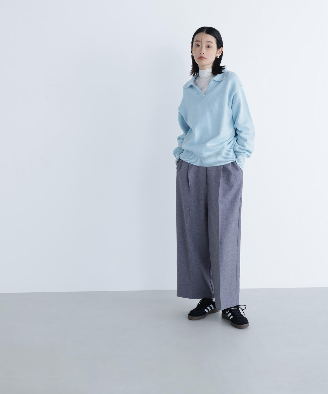 スキッパーポロニット | NATURAL BEAUTY BASIC（ナチュラル