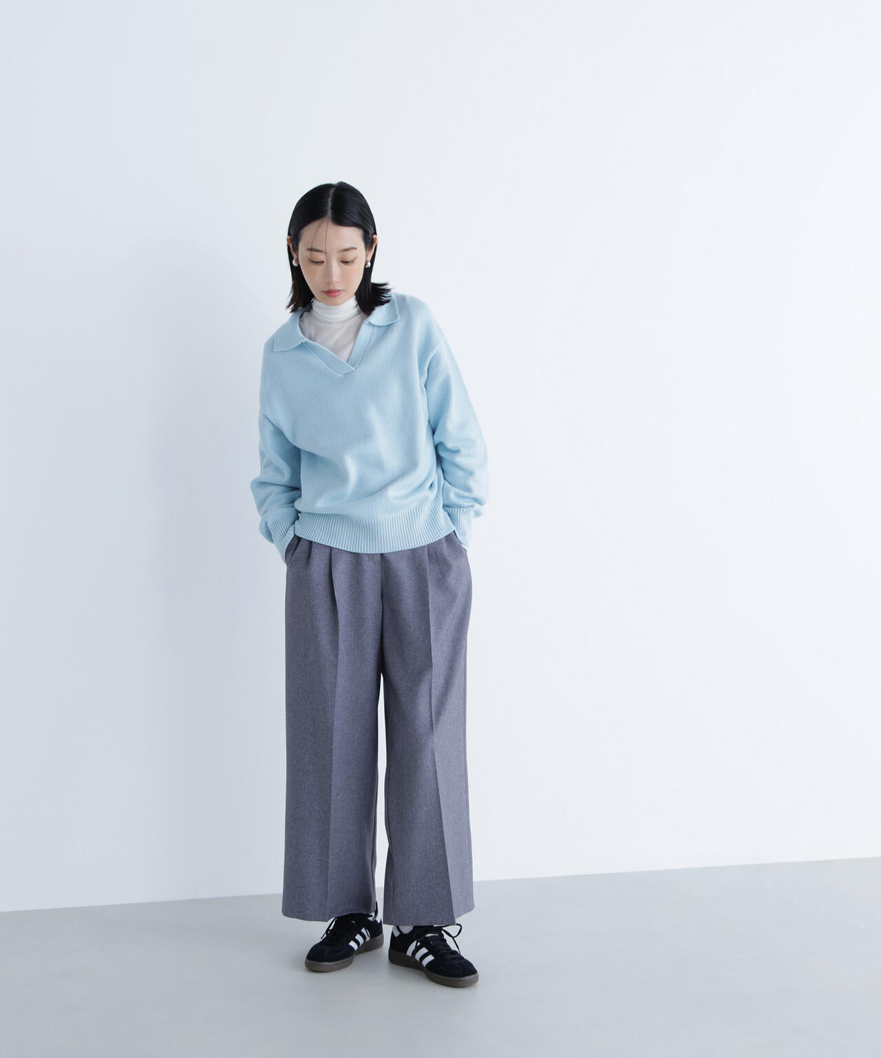 スキッパーポロニット | NATURAL BEAUTY BASIC（ナチュラル