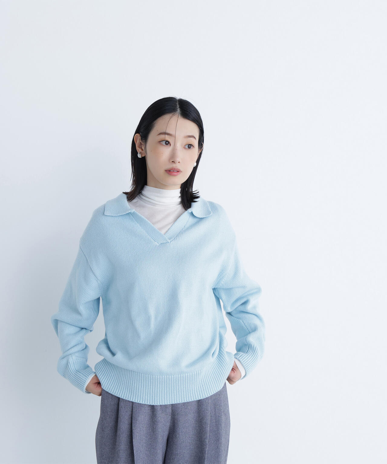 ✨即購入OK✨【美品】ドロシー シューマッハ　ニット スキッパーポロニット | NATURAL BEAUTY BASIC（ナチュラル