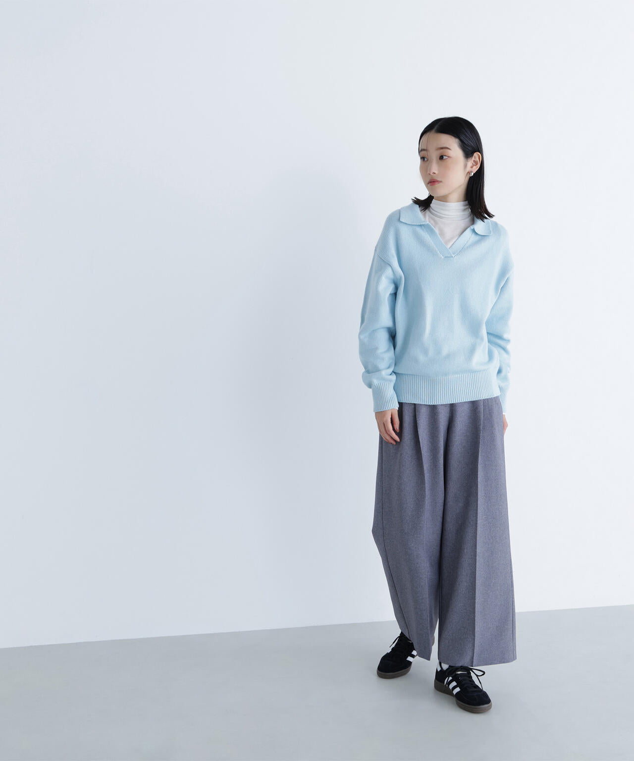 スキッパーポロニット | NATURAL BEAUTY BASIC（ナチュラル