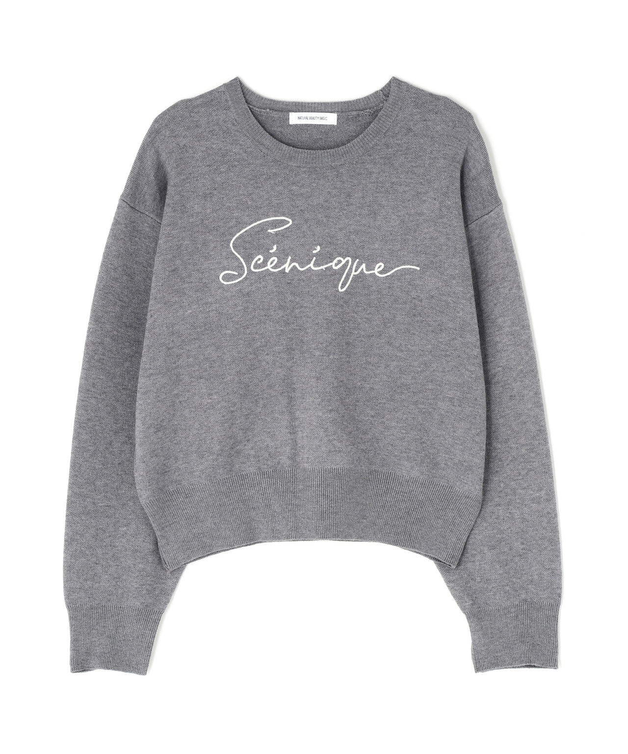 ロゴ刺繍ニット | NATURAL BEAUTY BASIC（ナチュラルビューティー