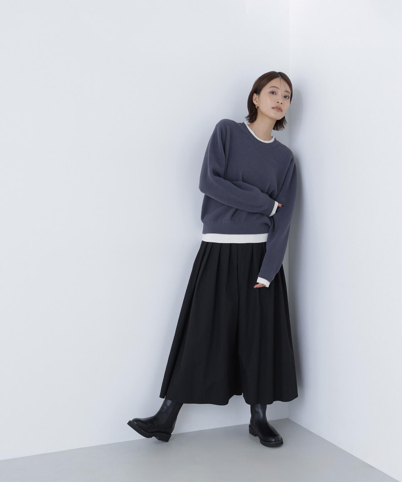 ミニフェザーレイヤードライクニット | NATURAL BEAUTY BASIC