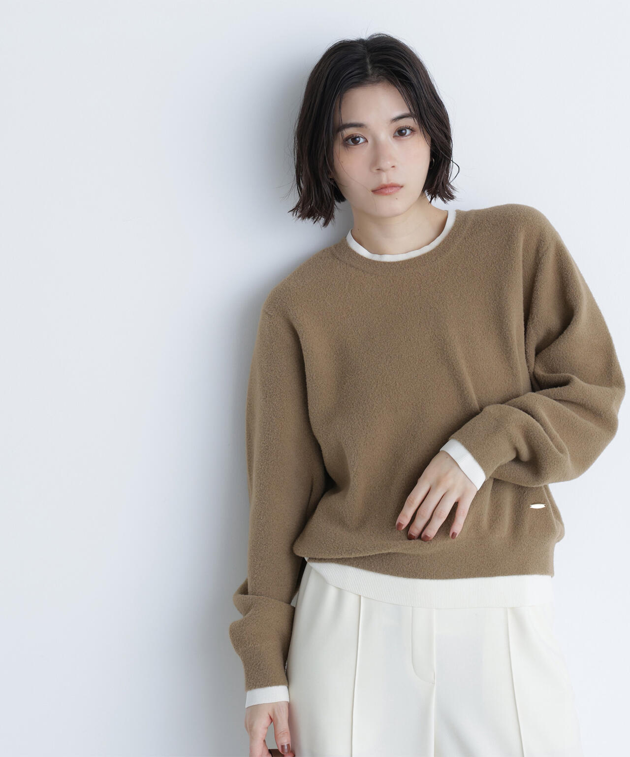 ミニフェザーレイヤードライクニット | NATURAL BEAUTY BASIC