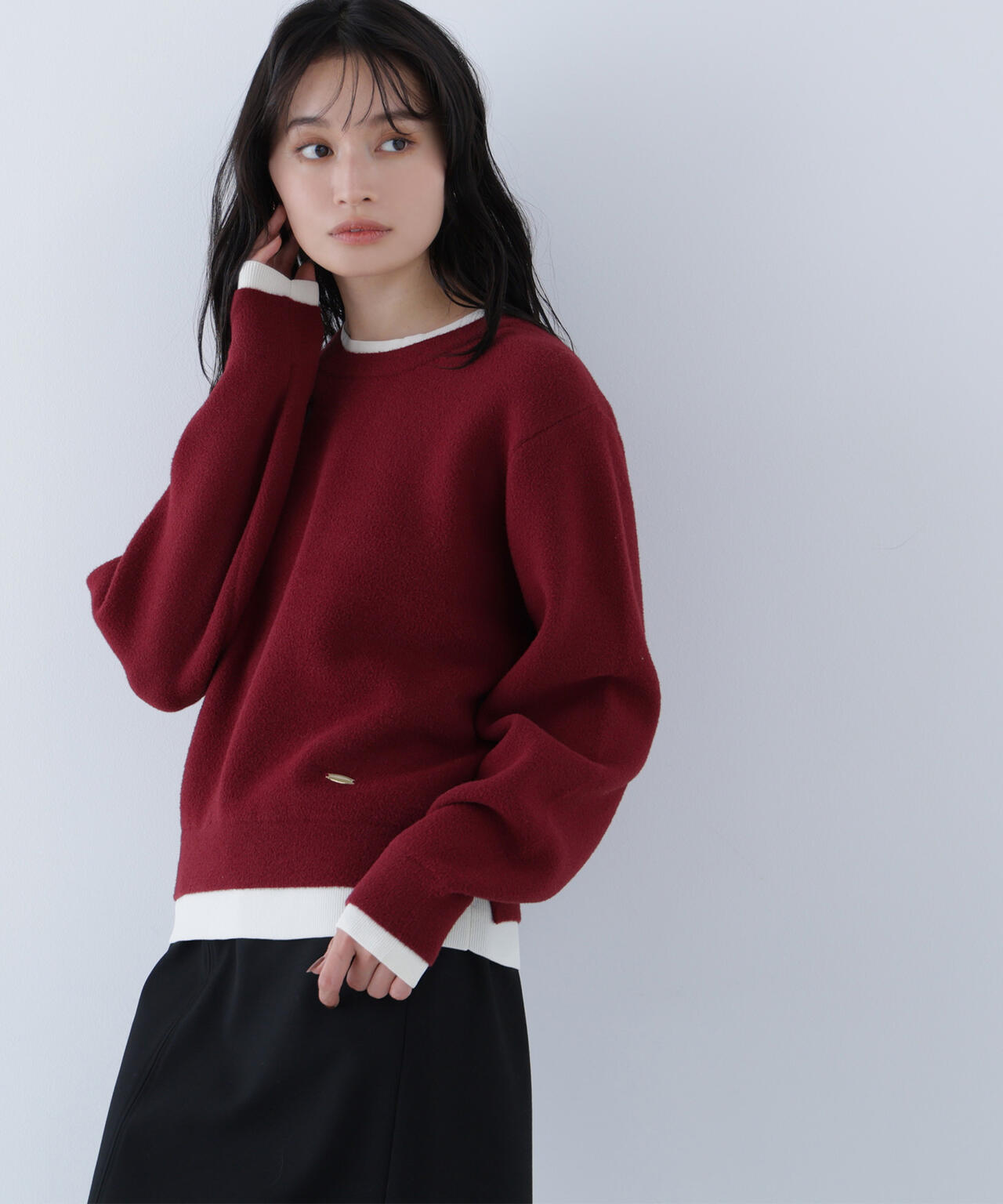 ミニフェザーレイヤードライクニット