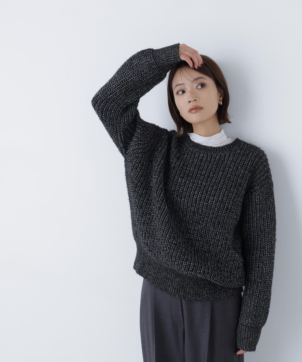 ナチュラルビューティーベーシック（NATURAL BEAUTY BASIC）/ローゲージボクシーニット ローゲージボクシーニット | NATURAL BEAUTY BASIC（ナチュラル