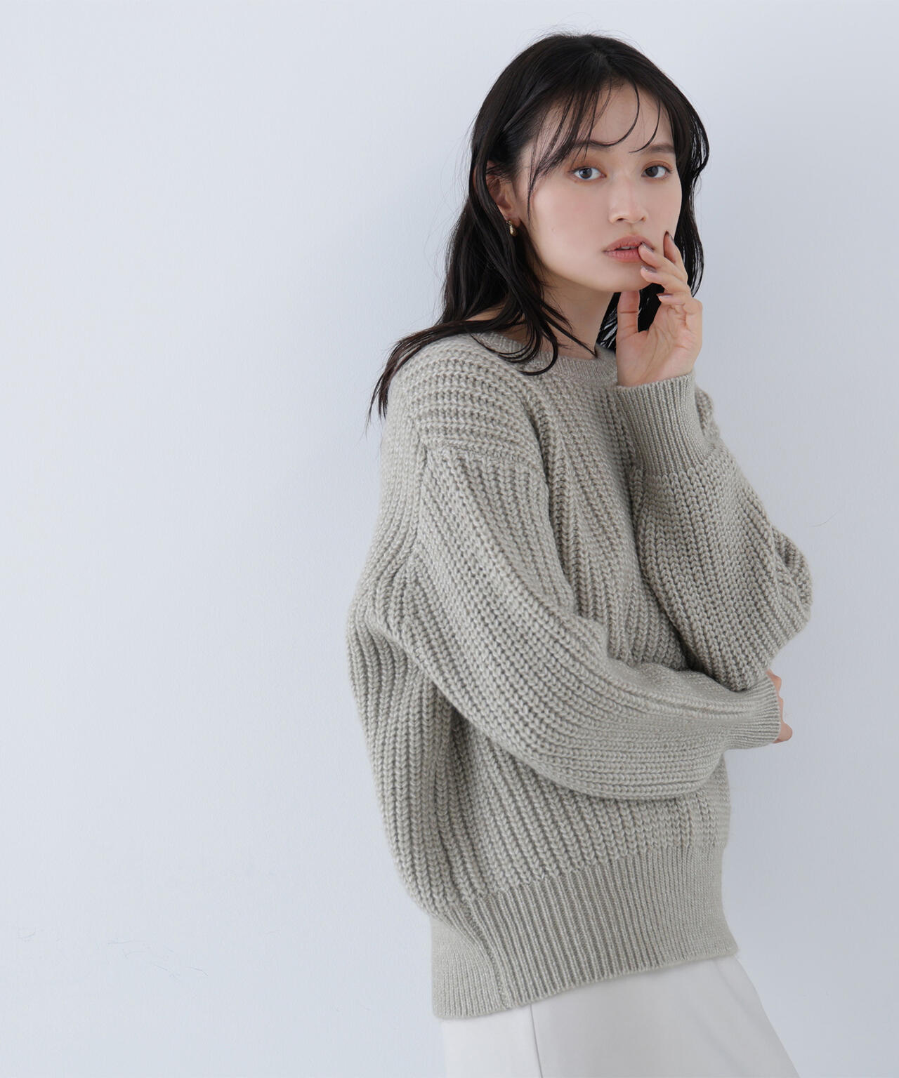 ローゲージボクシーニット | NATURAL BEAUTY BASIC（ナチュラル