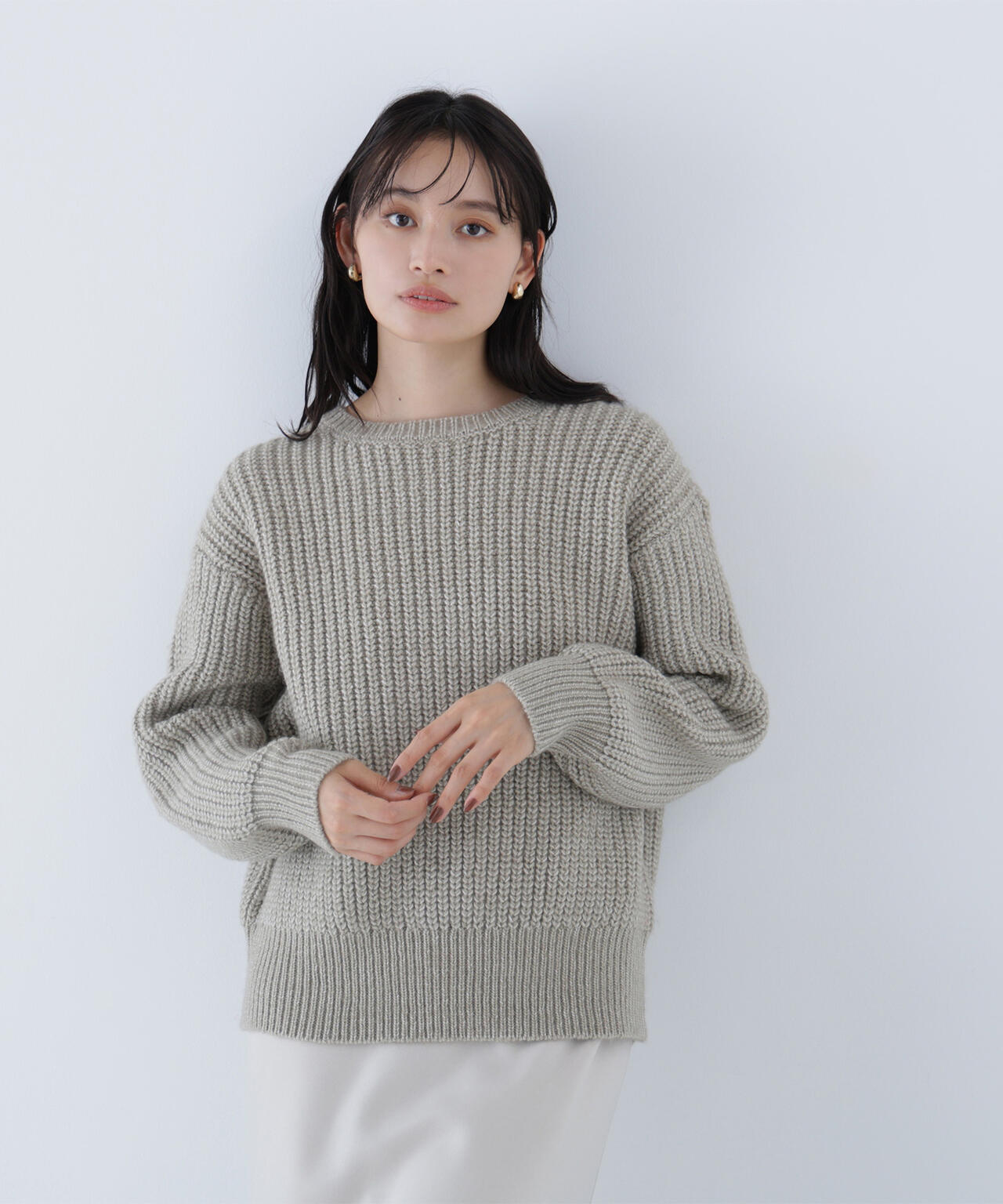 ローゲージボクシーニット | NATURAL BEAUTY BASIC（ナチュラル