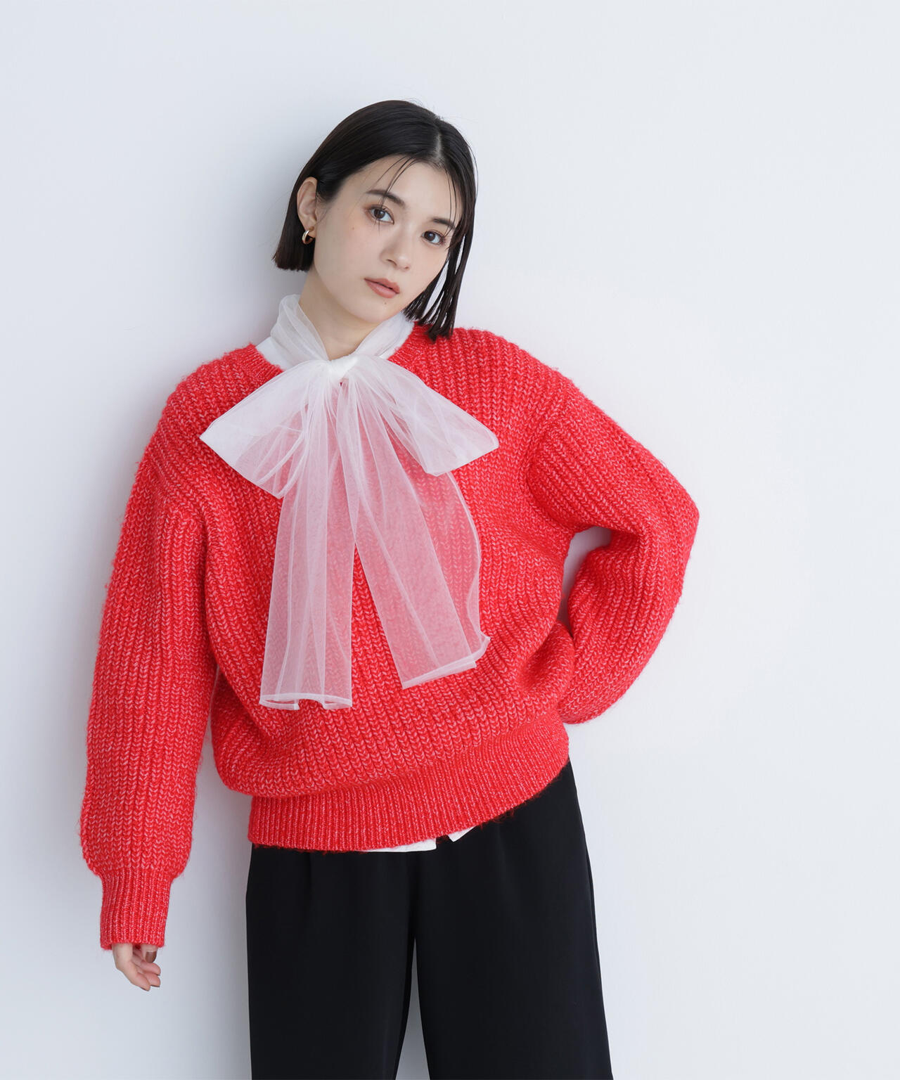 ローゲージボクシーニット | NATURAL BEAUTY BASIC（ナチュラル