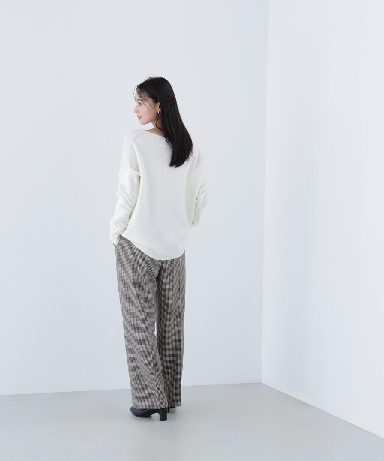 ウールブレンドヘアリーニット