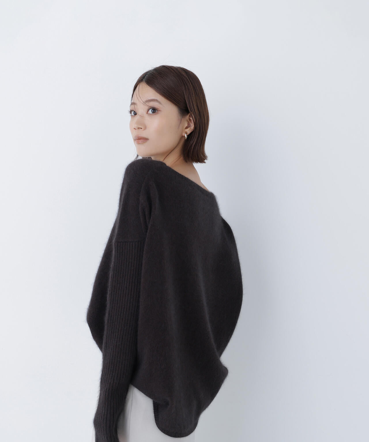 ナチュラルビューティーベーシック（NATURAL BEAUTY BASIC）/ウールブレンドヘアリーニット ウールブレンドヘアリーニット | NATURAL BEAUTY BASIC（ナチュラル