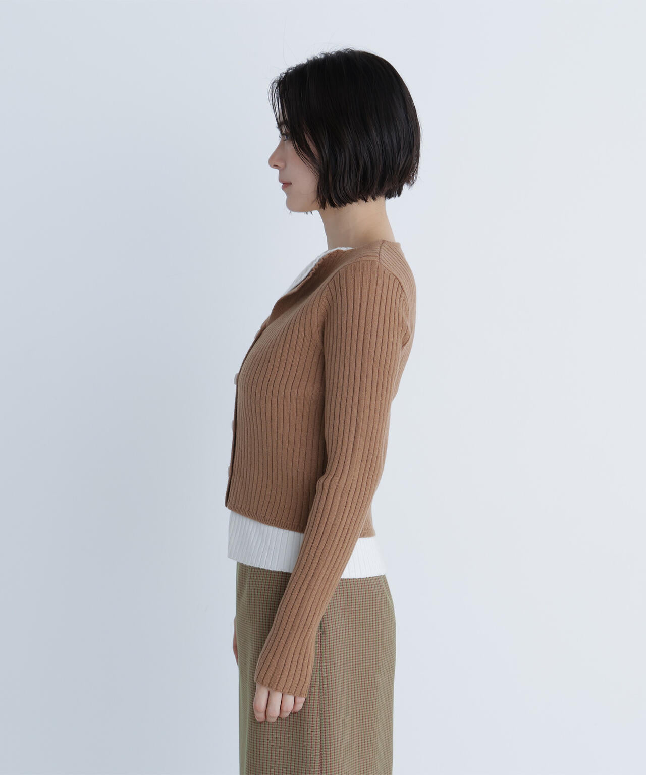 レイヤードライクスキッパーニット