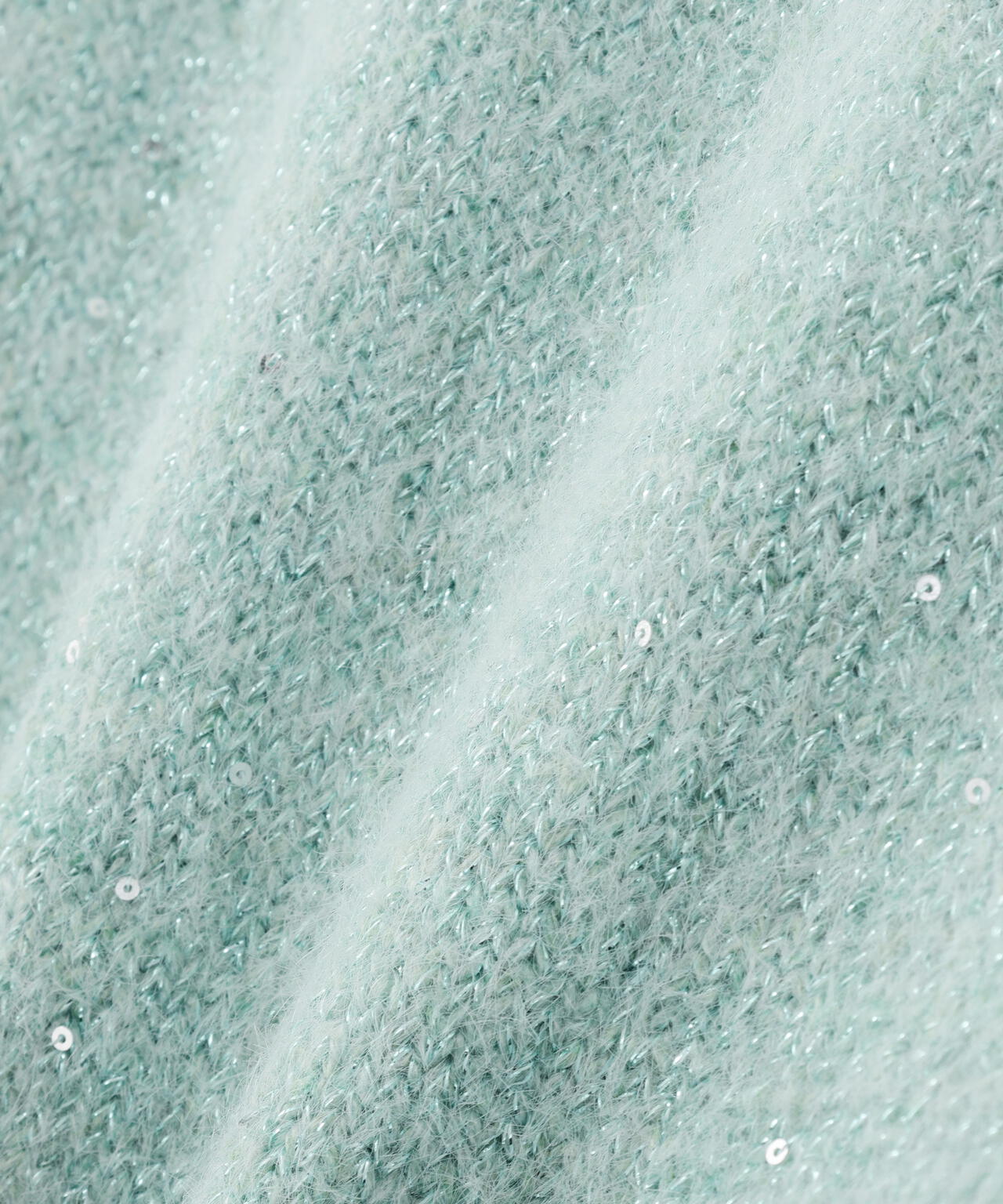 スパンコールフェザーラメニット