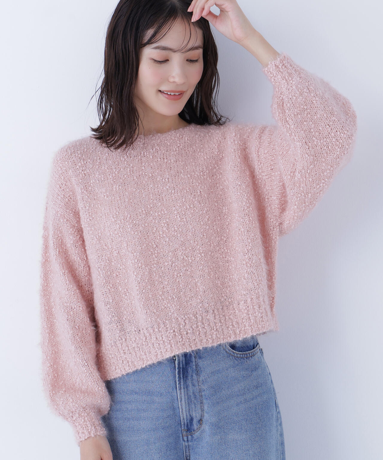 ナチュラルビューティーベーシック（NATURAL BEAUTY BASIC）/フェザーネップニット フェザーネップニット | NATURAL BEAUTY BASIC（ナチュラル