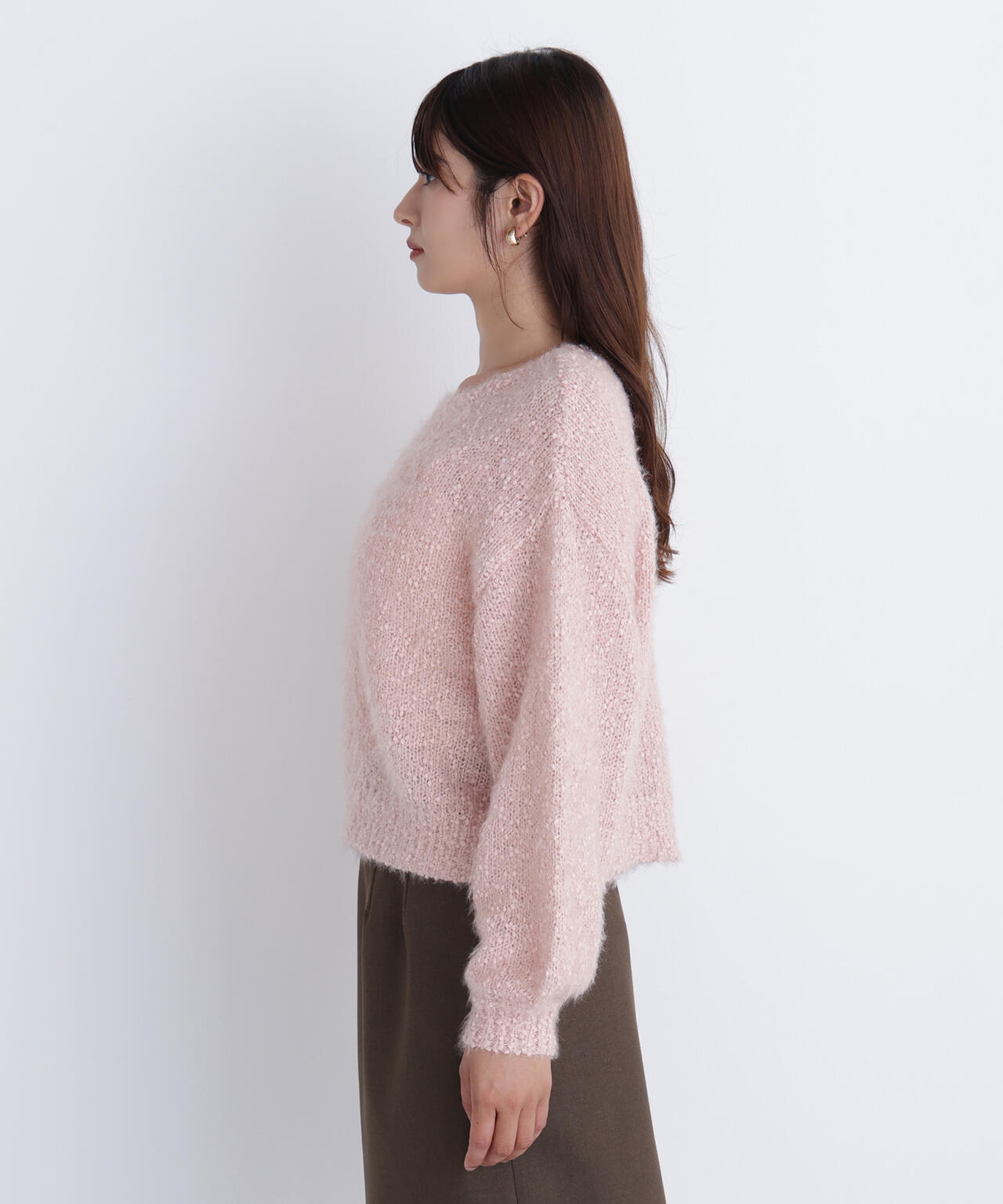 フェザーネップニット