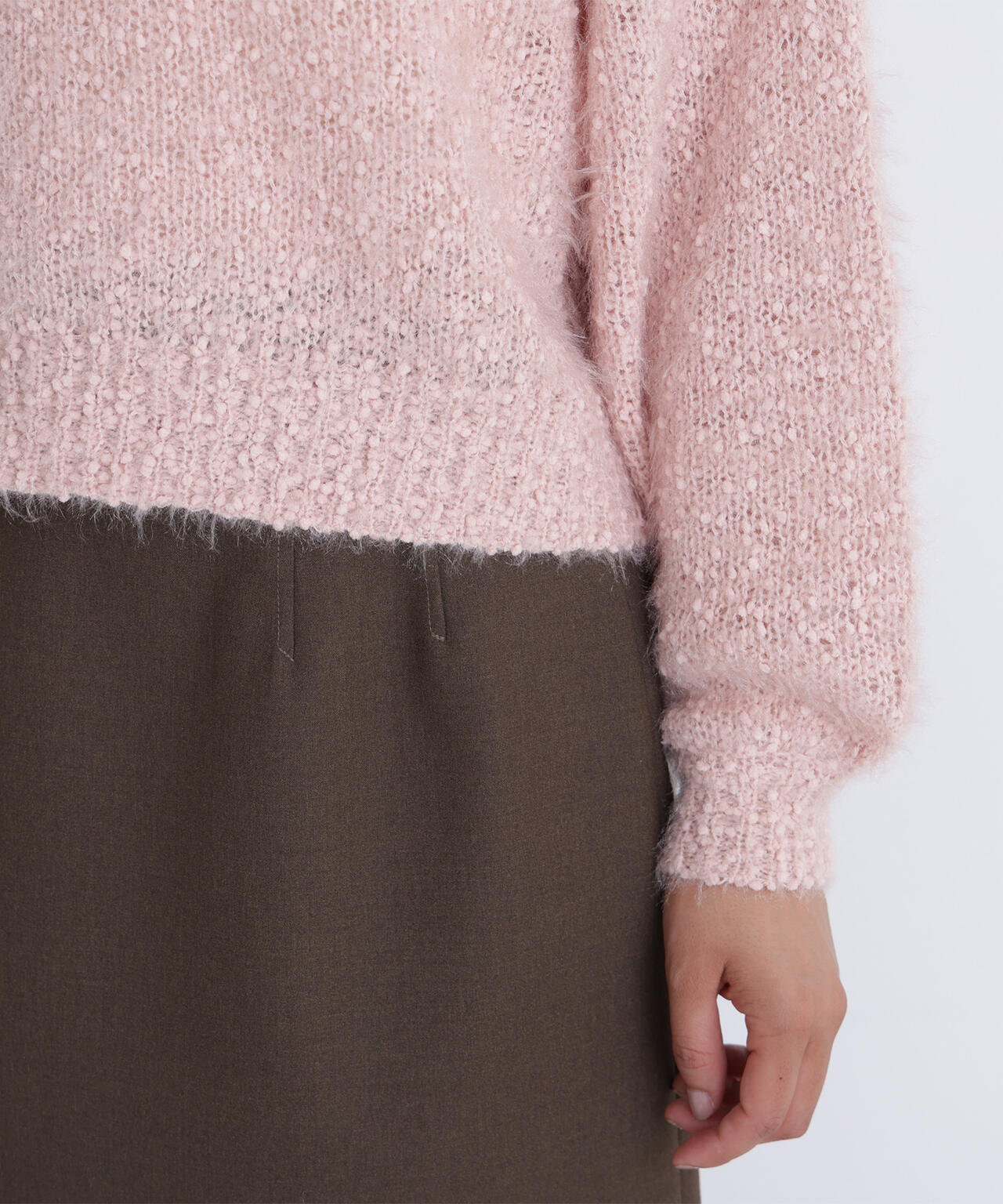 フェザーネップニット