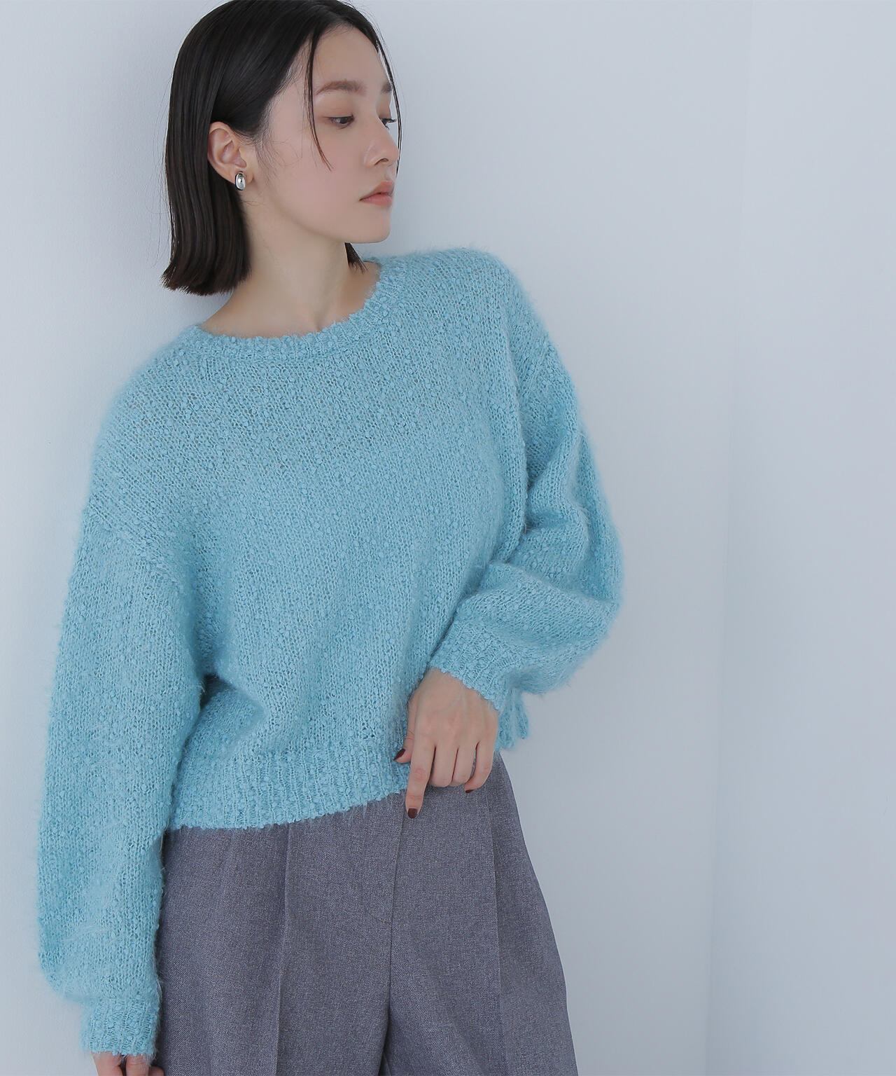 フェザーネップニット | NATURAL BEAUTY BASIC（ナチュラル