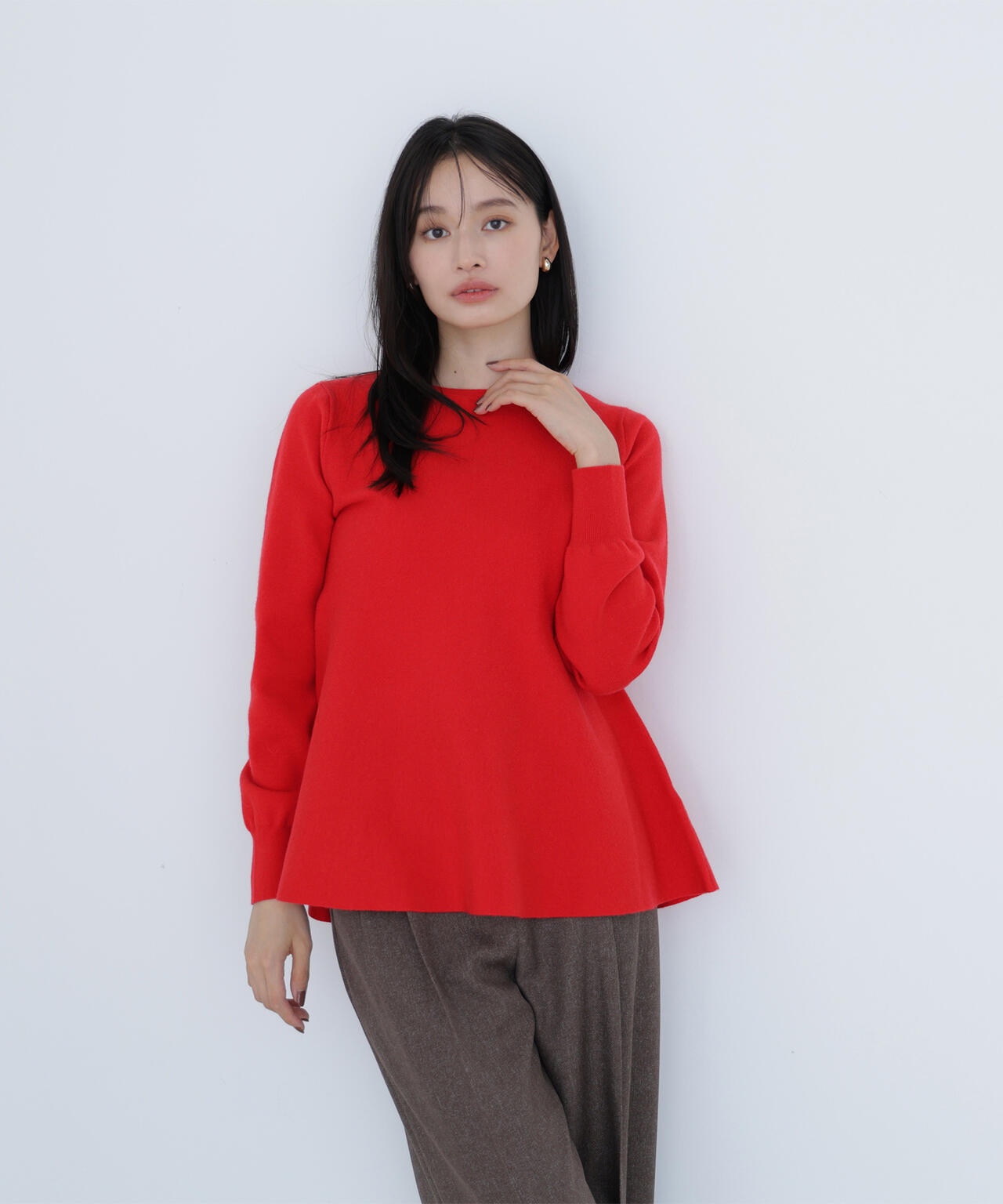 ペプラムチュニックニット | NATURAL BEAUTY BASIC（ナチュラル