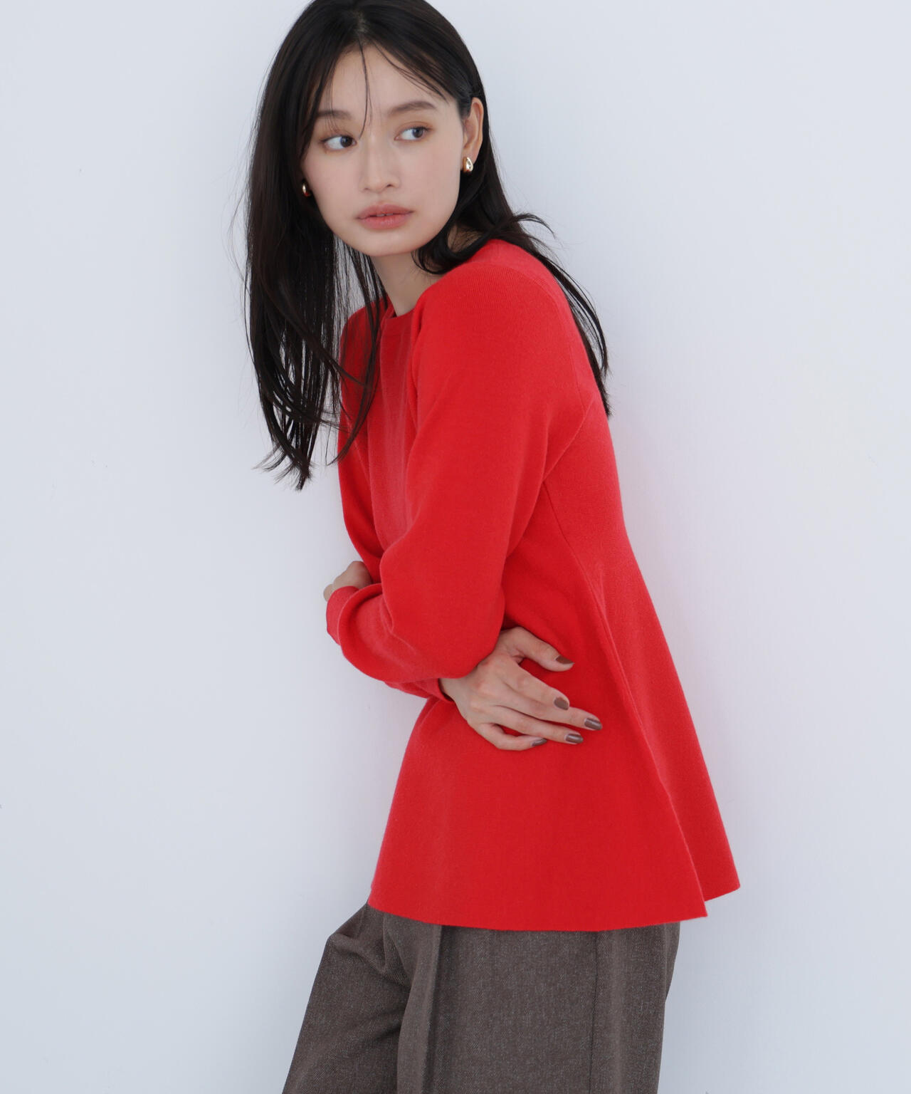 ペプラムチュニックニット | NATURAL BEAUTY BASIC（ナチュラル