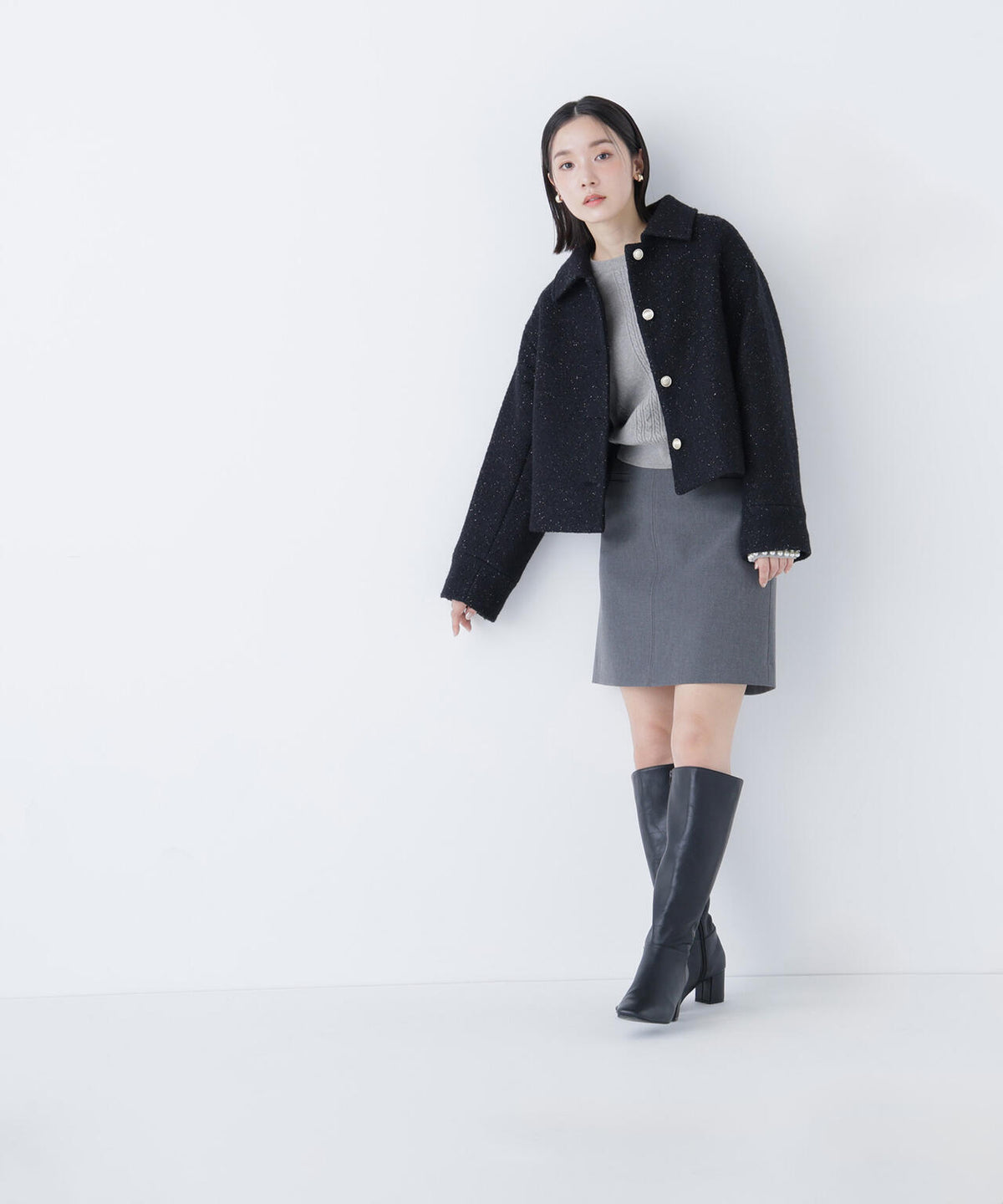 パールブレスレットニット