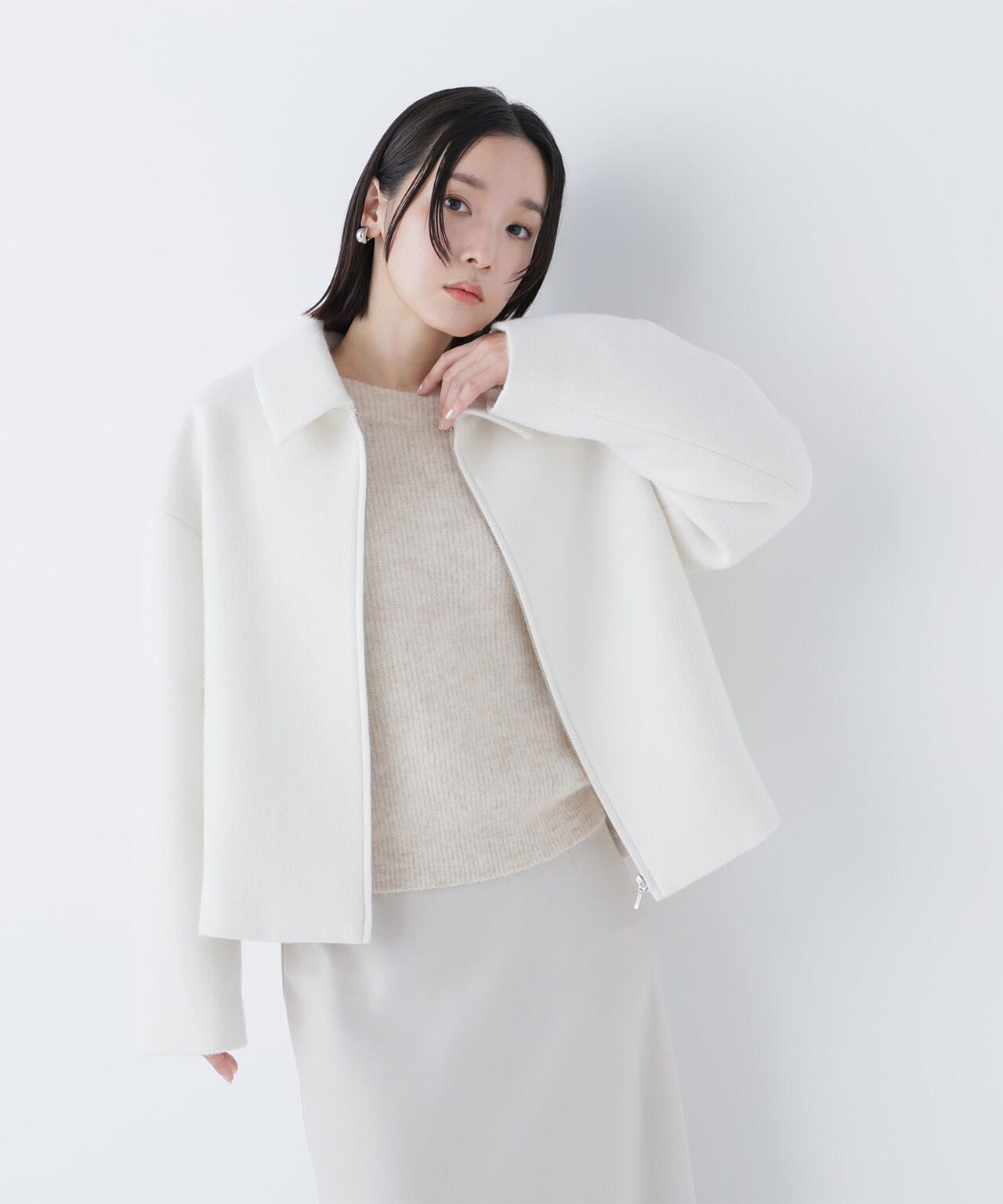 新品未使用 H BEAUTY&YOUTH S クルーネックニット アルパカ混 アルパカ混クルーネックニット | NATURAL BEAUTY BASIC（ナチュラル