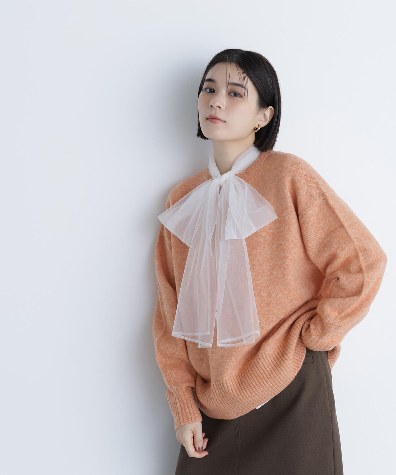 バックスリットミドルニット | NATURAL BEAUTY BASIC（ナチュラル