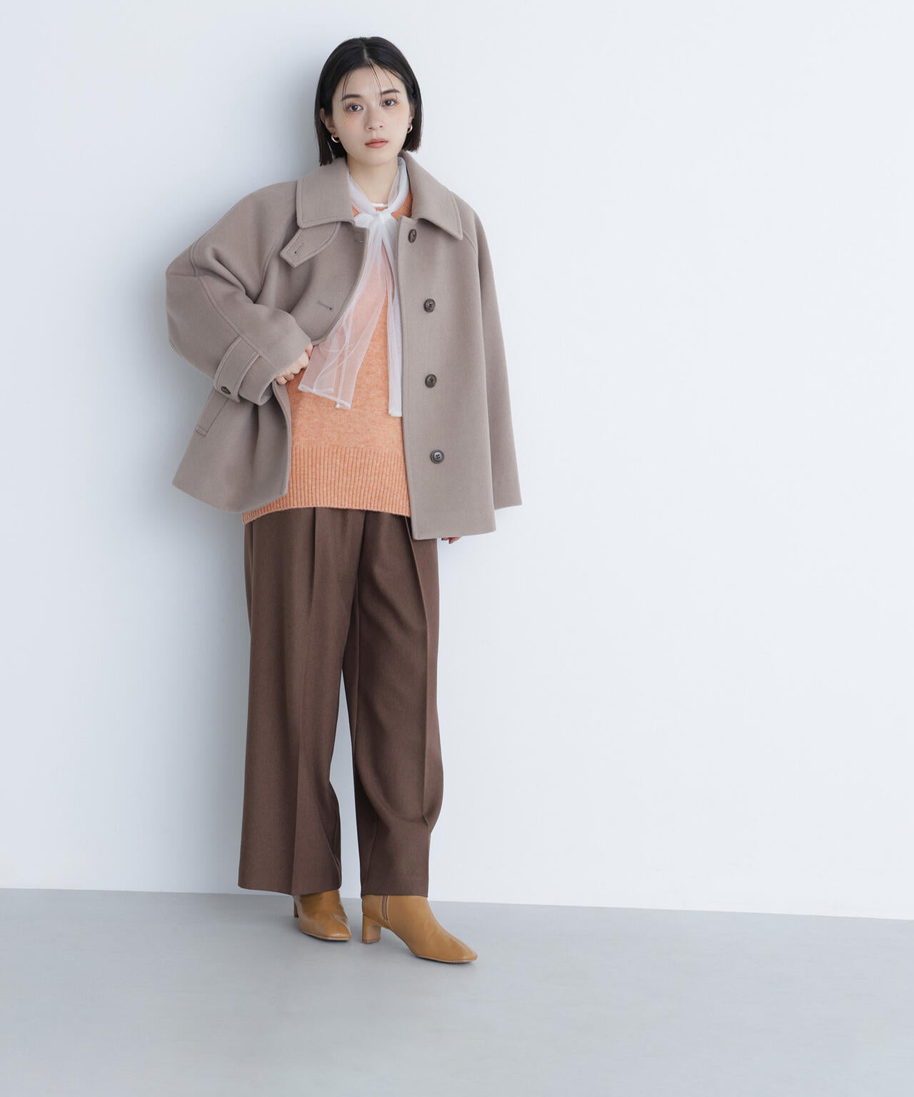 バックスリットミドルニット | NATURAL BEAUTY BASIC（ナチュラル