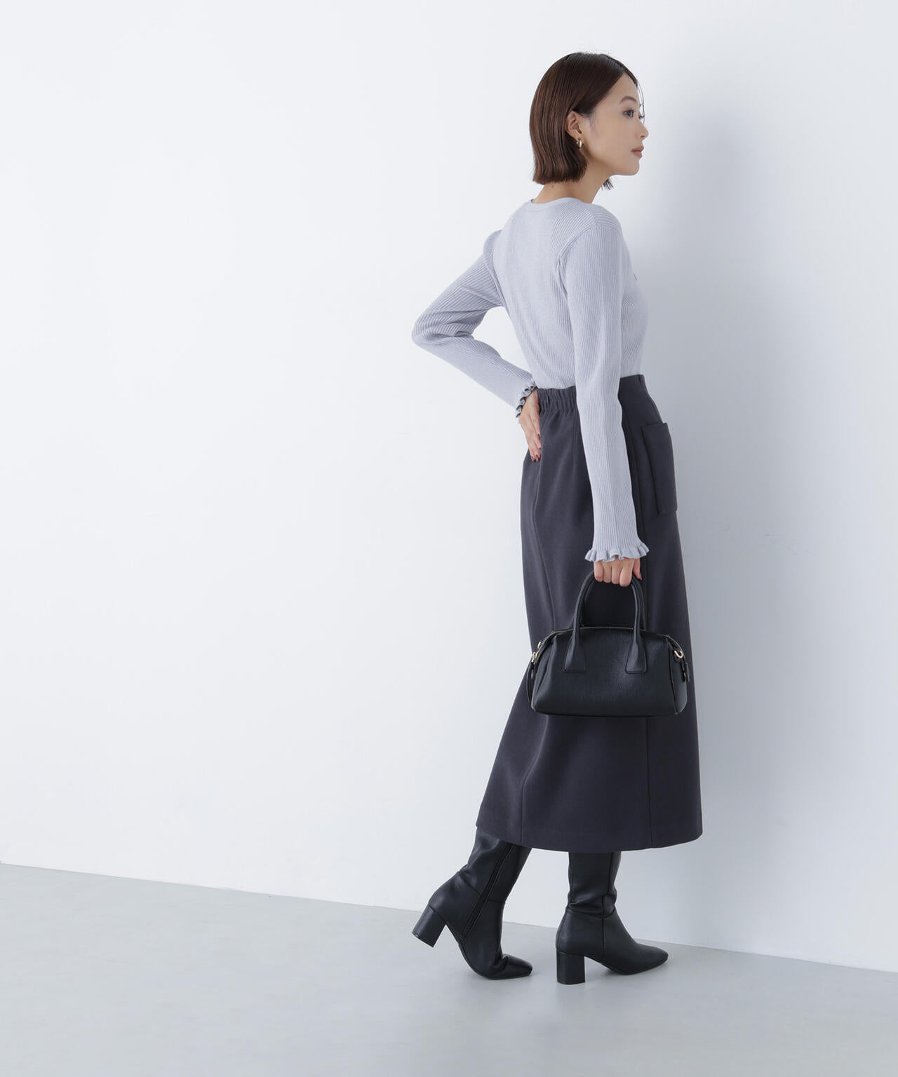 ラメリブボウタイニット | NATURAL BEAUTY BASIC（ナチュラル