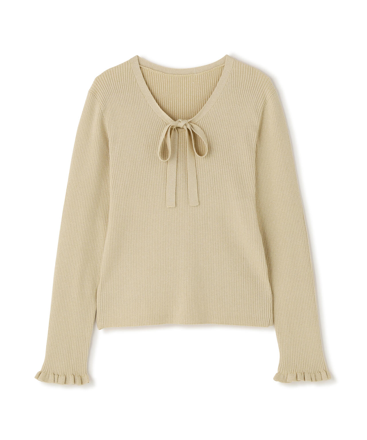 ラメリブボウタイニット | NATURAL BEAUTY BASIC（ナチュラル