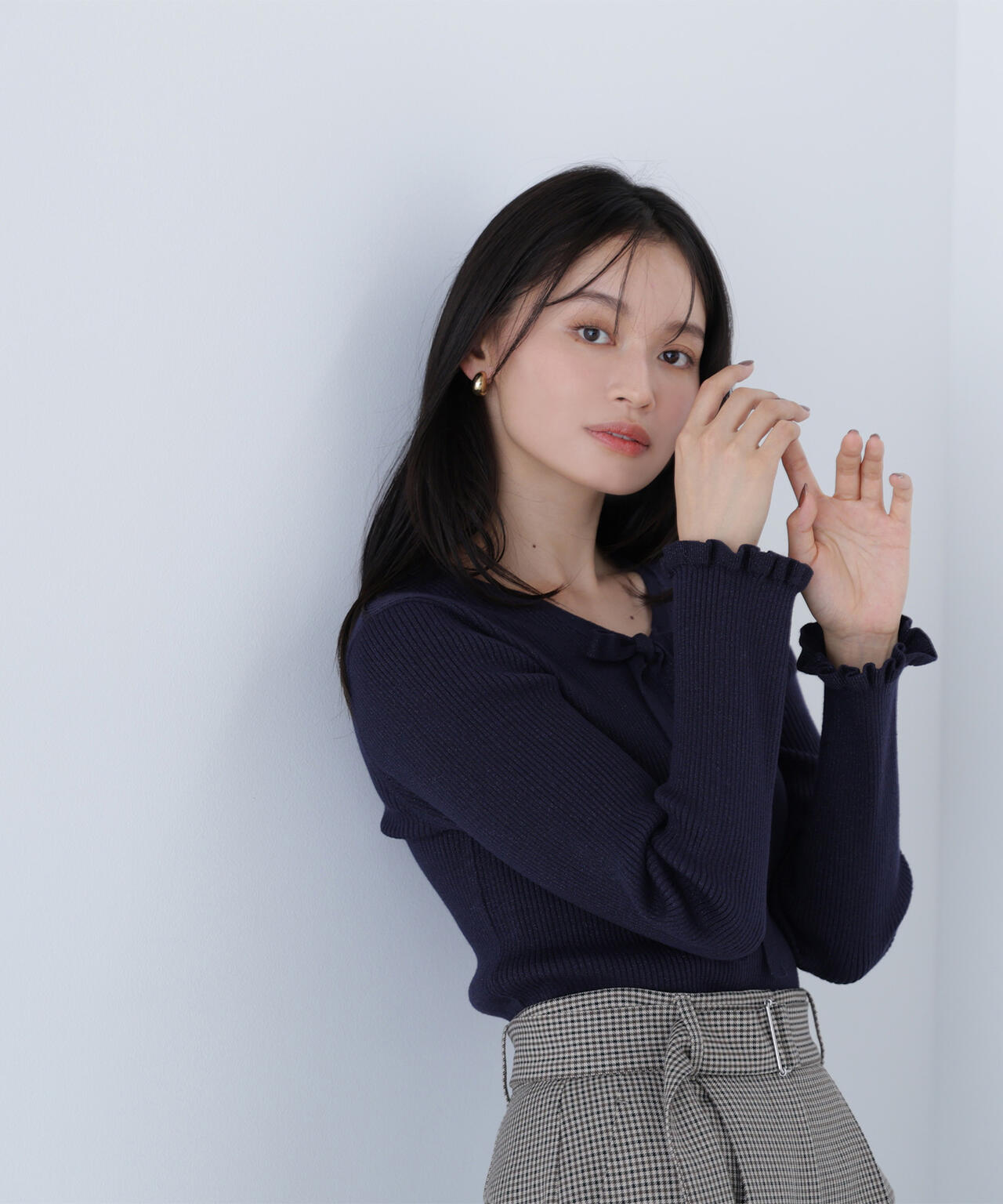 ラメリブボウタイニット | NATURAL BEAUTY BASIC（ナチュラル