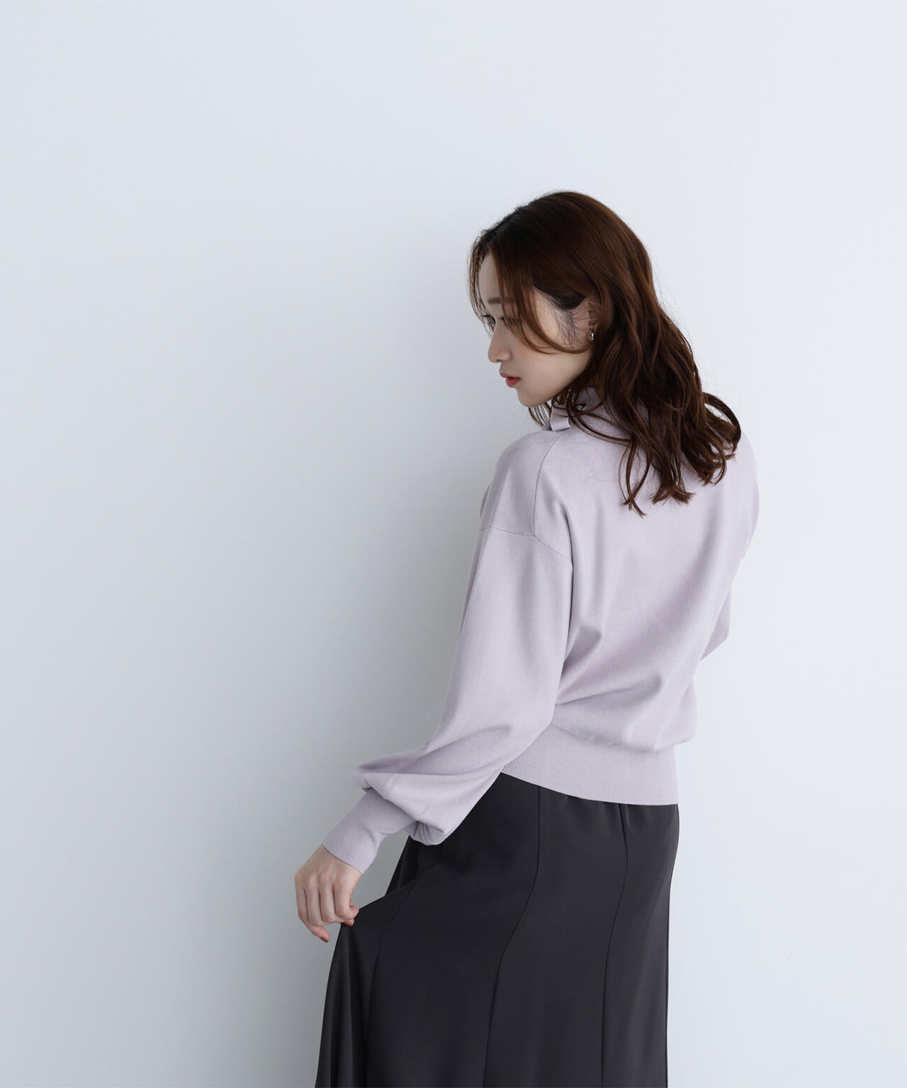 ナチュラルビューティーベーシック（NATURAL BEAUTY BASIC）/サイドナローリボンニット サイドナローリボンニット | NATURAL BEAUTY BASIC（ナチュラル