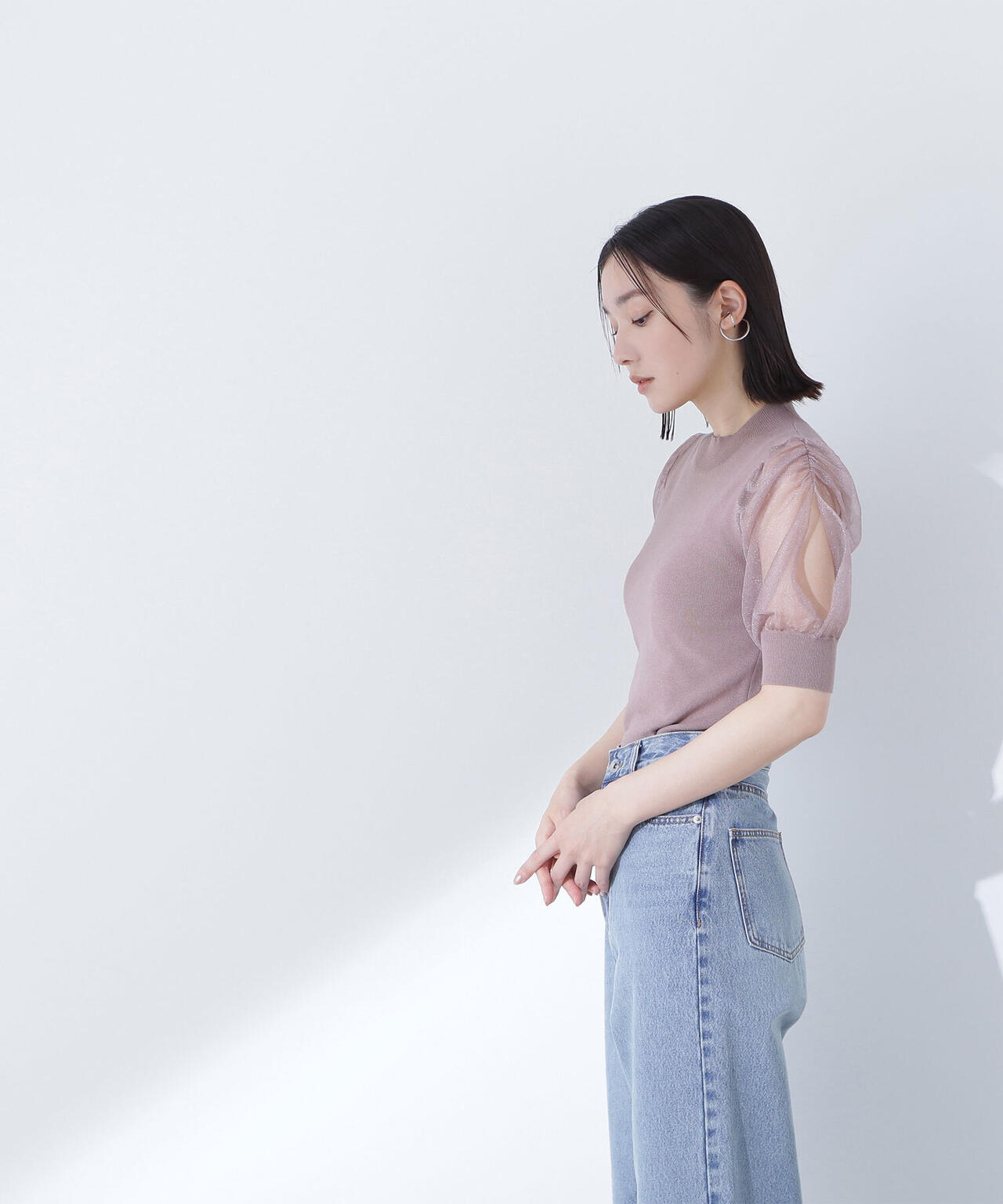 eimyistoire　新品　シアースリットスリーブニット EIMY ISTOIRE エイミーイストワール eimy istoire シアースリット