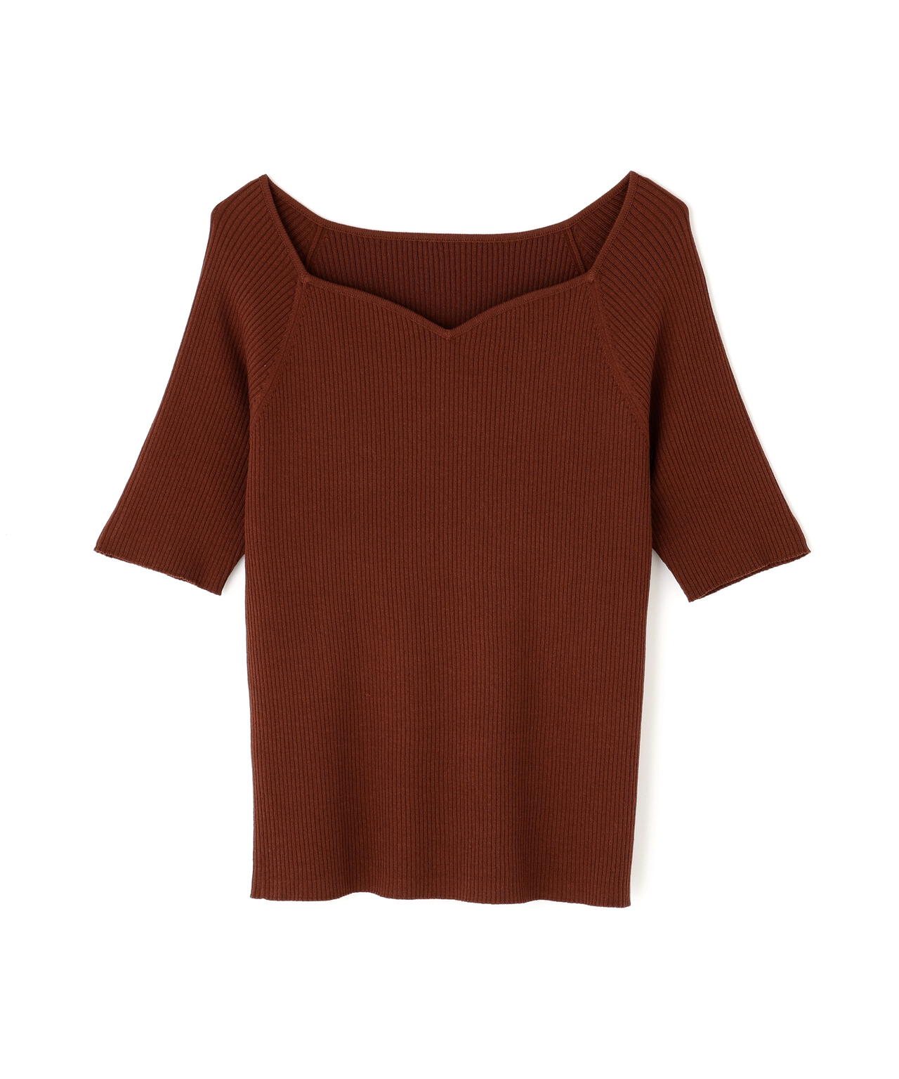 ラグランハートネックニット | NATURAL BEAUTY BASIC（ナチュラル