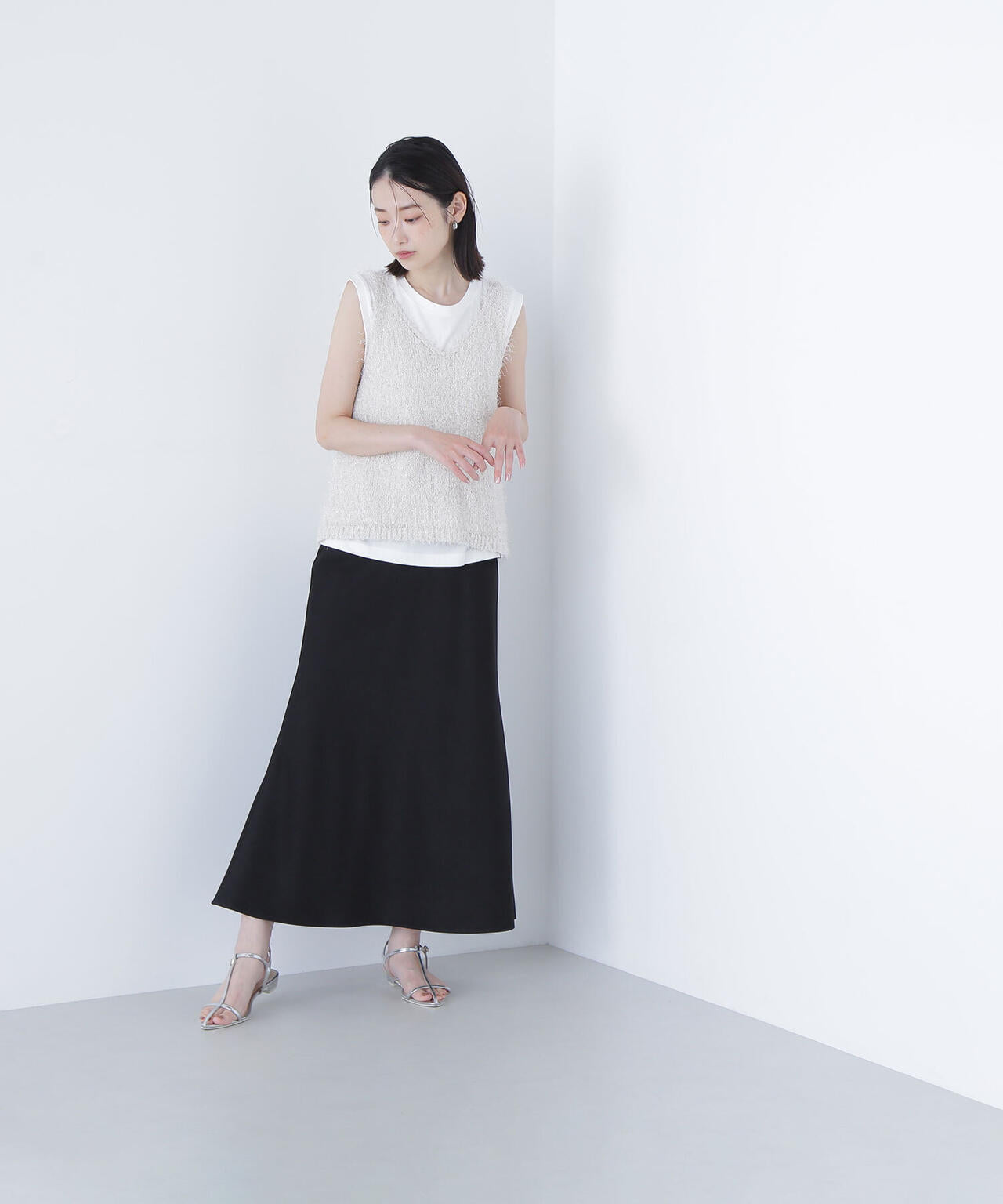 フリンジニットベストセット | NATURAL BEAUTY BASIC（ナチュラル