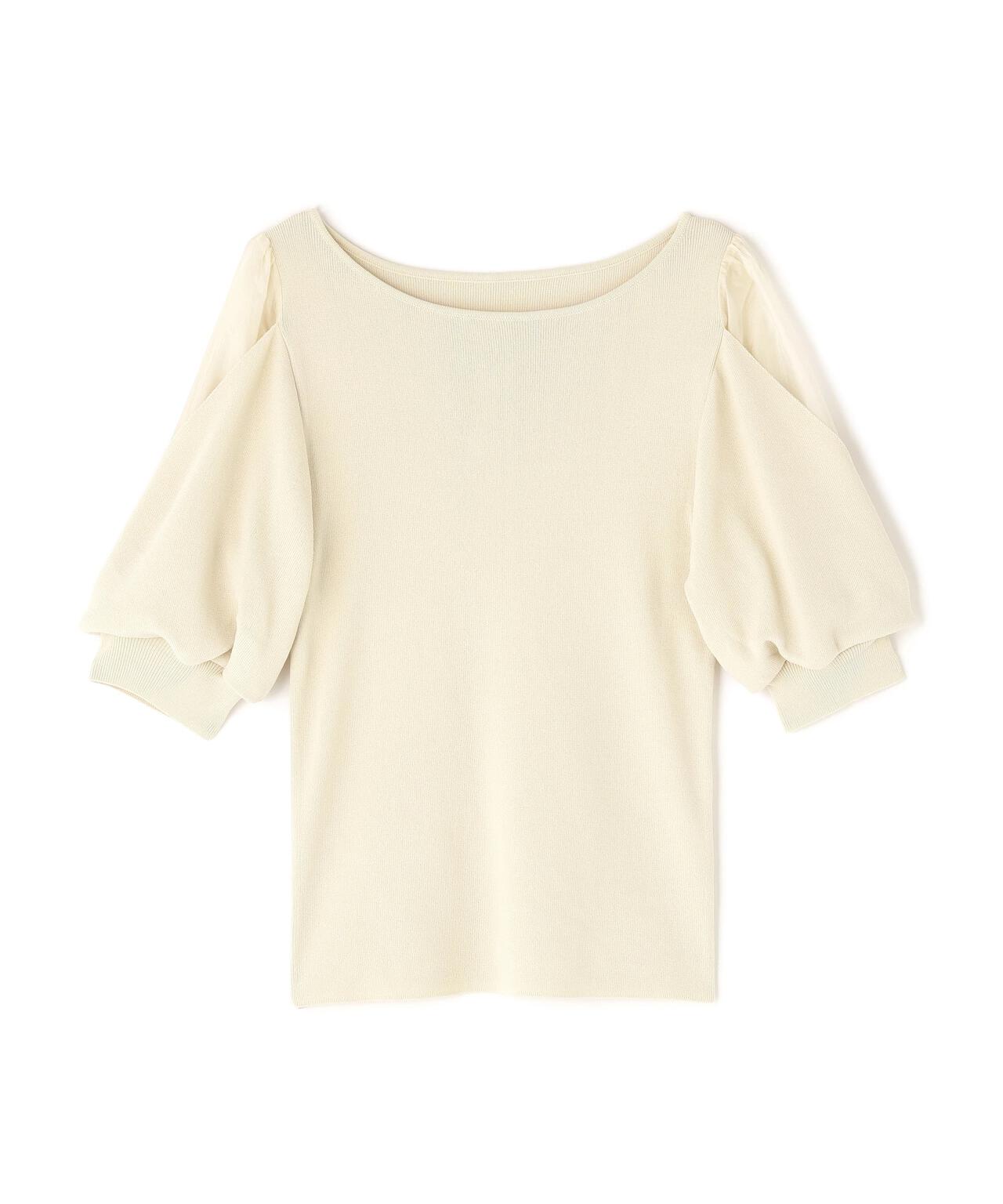 シアーレイヤースリーブニット