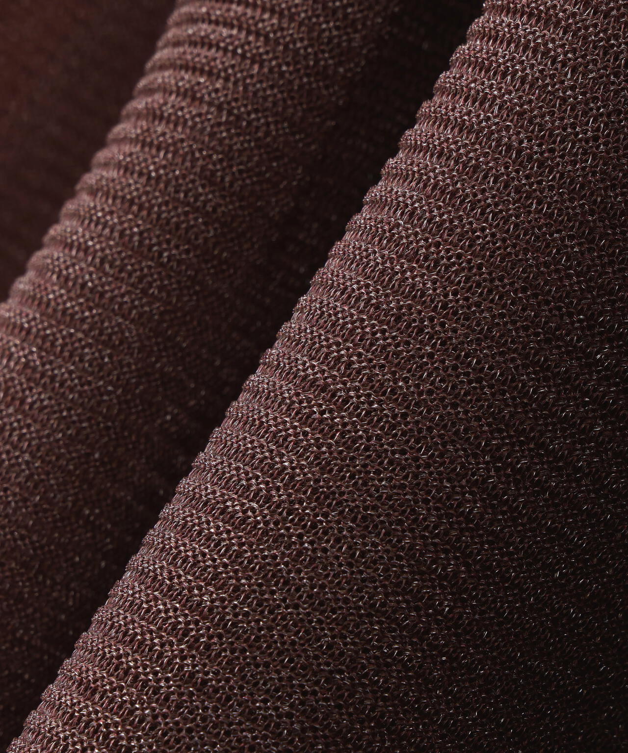 シアーペプラムフォルムニット