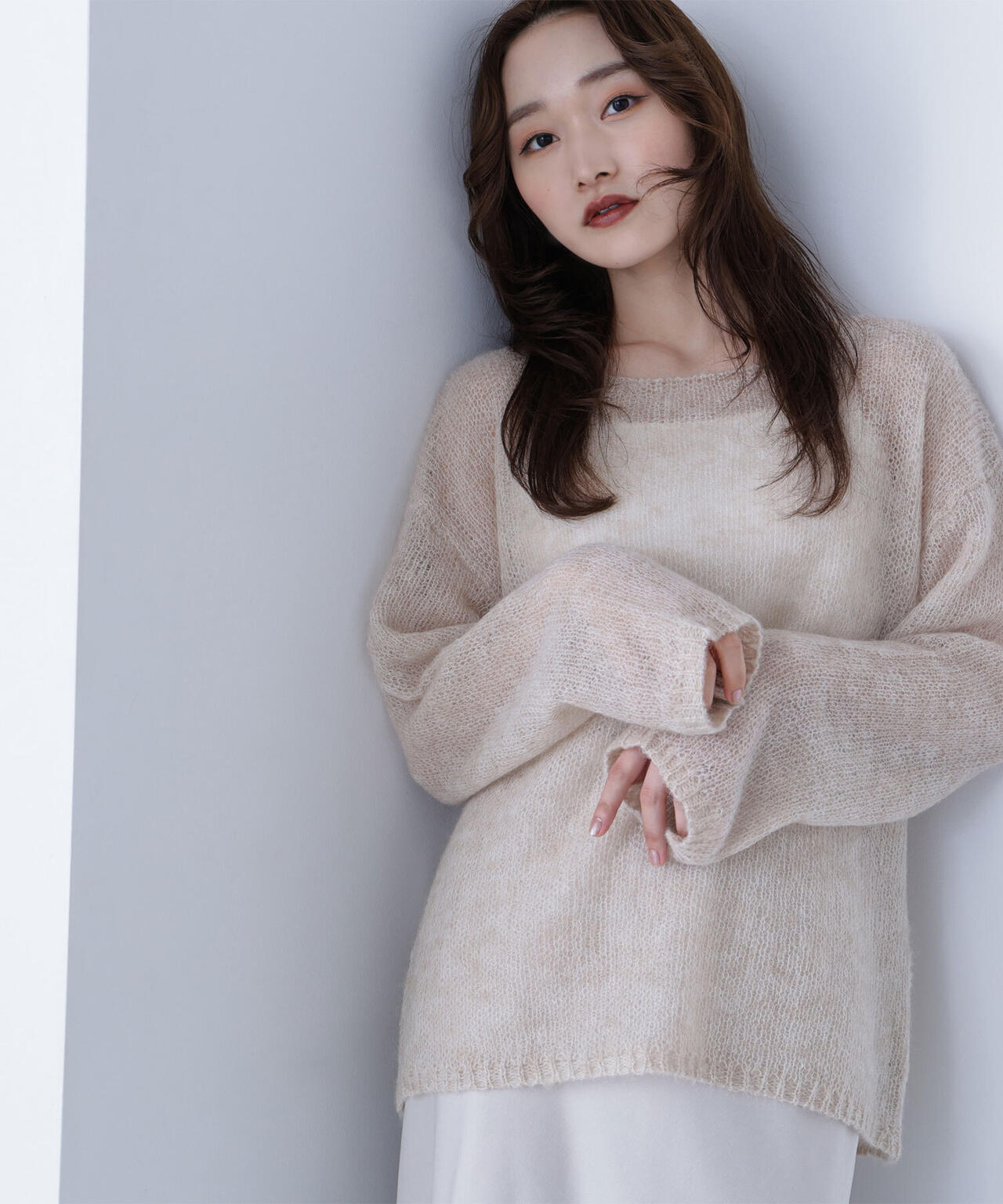 モヘヤブレンドニット | NATURAL BEAUTY BASIC（ナチュラル