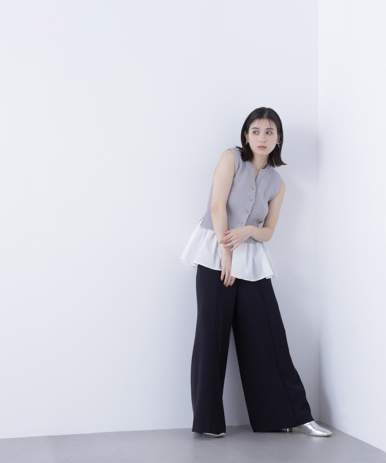 2wayドッキングペプラムベスト | NATURAL BEAUTY BASIC（ナチュラル