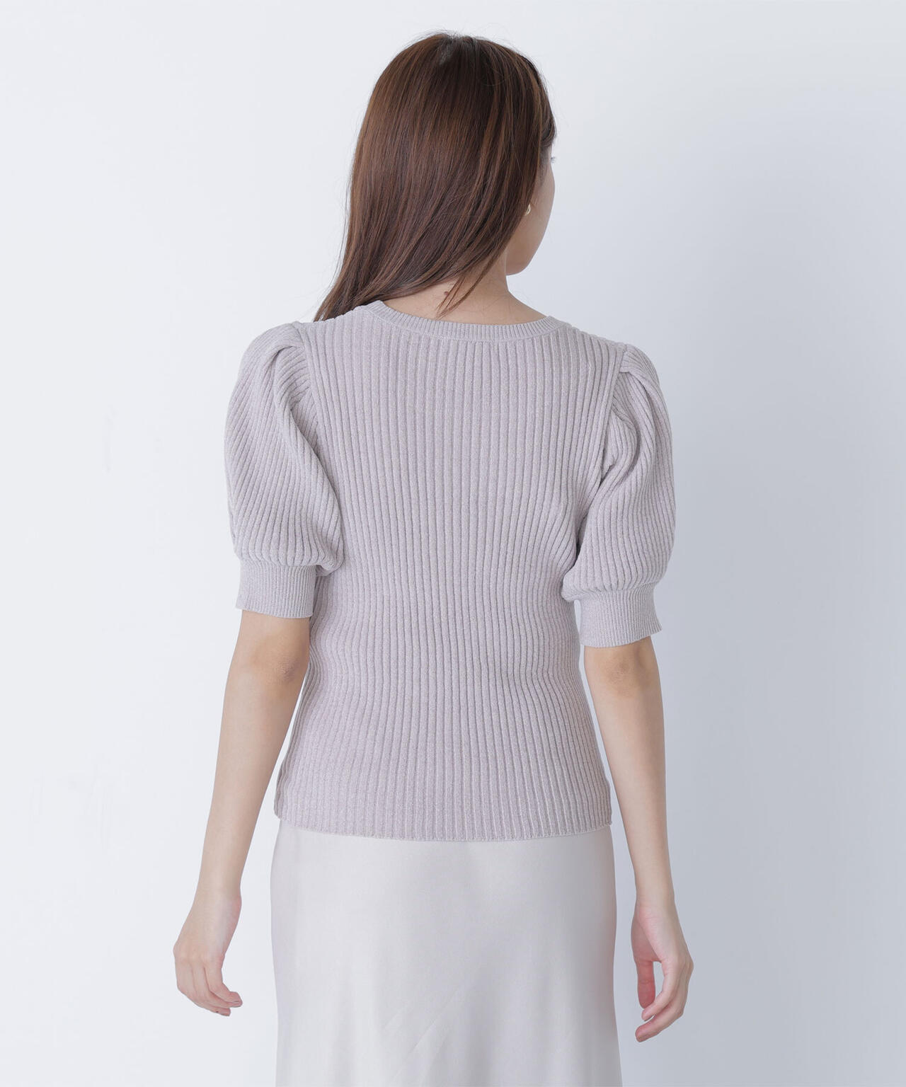 ギャザースリーブモールニット | NATURAL BEAUTY BASIC（ナチュラル