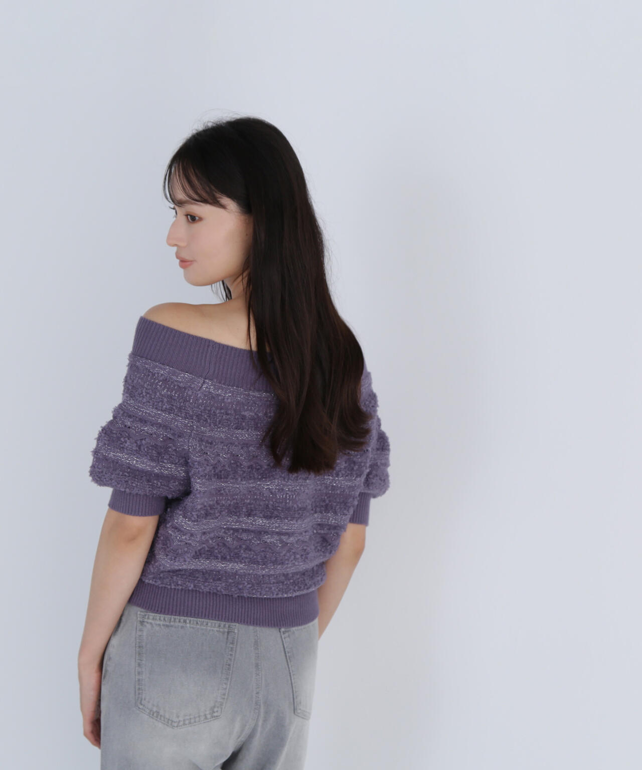 柄編みドルマンニット | NATURAL BEAUTY BASIC（ナチュラル