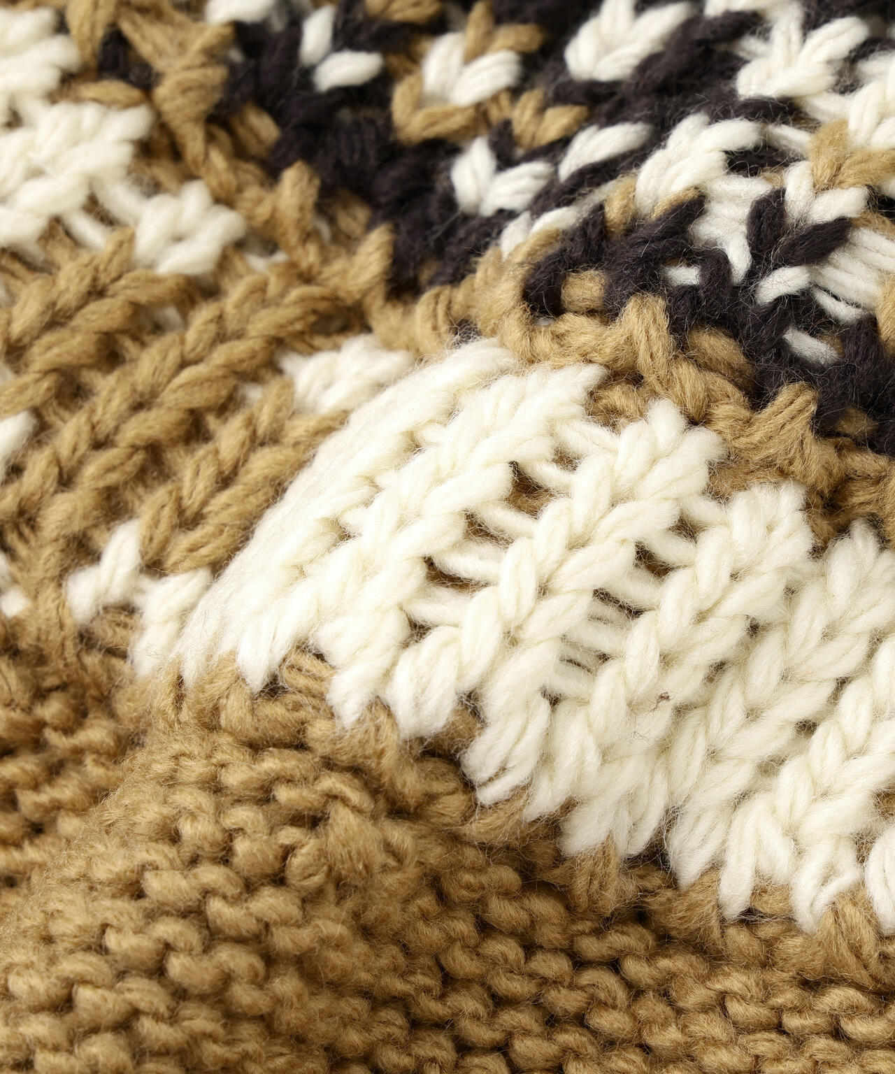 【BLANC】ノルディックハーフスリーブニット