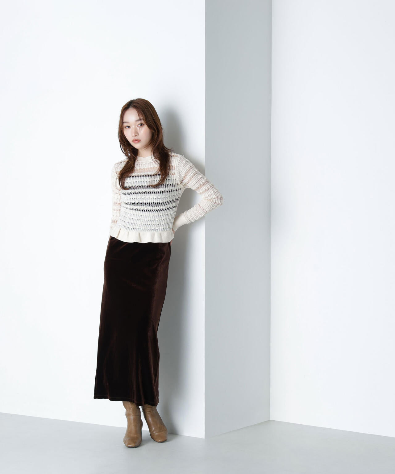 ナチュラルビューティーベーシック 楽天市場】【SALE／60%OFF】タックショルダーリブニット NATURAL