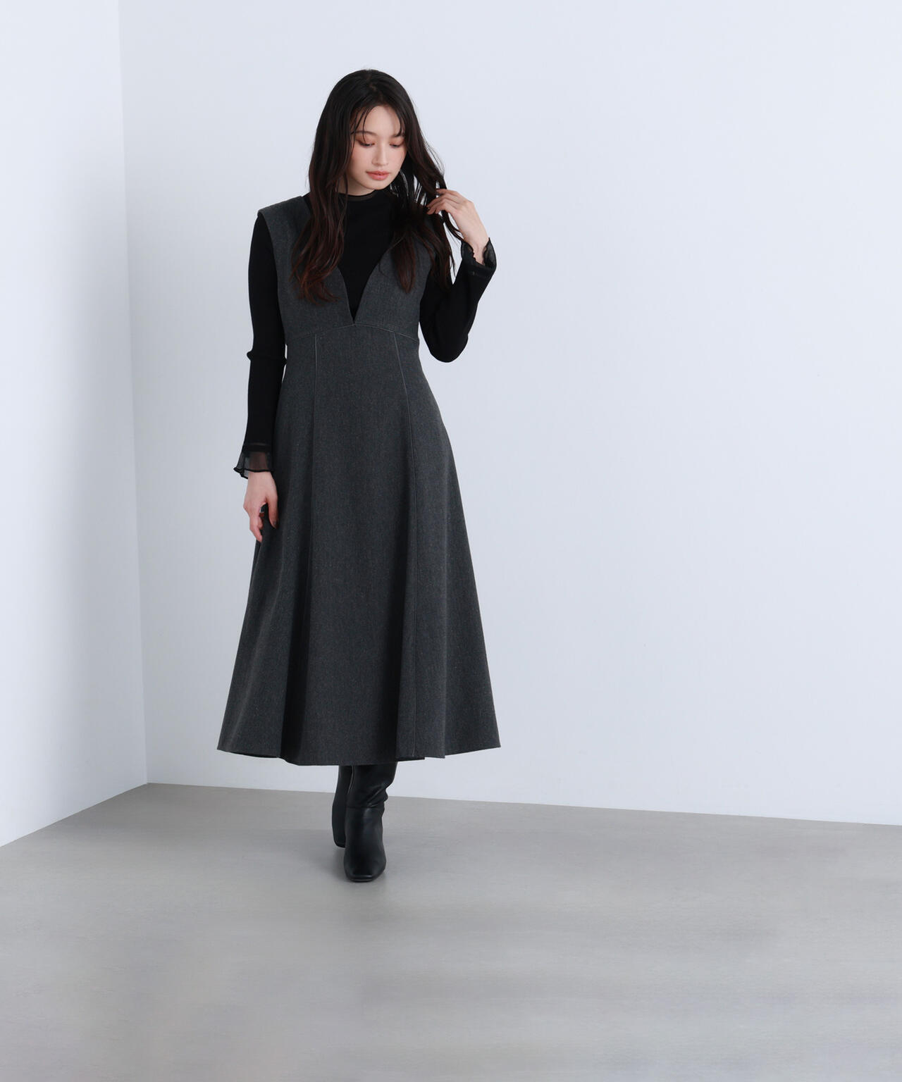 【Oggi・sweet掲載】【ちょうど、いい服】“さりげな”シアースリーブニット