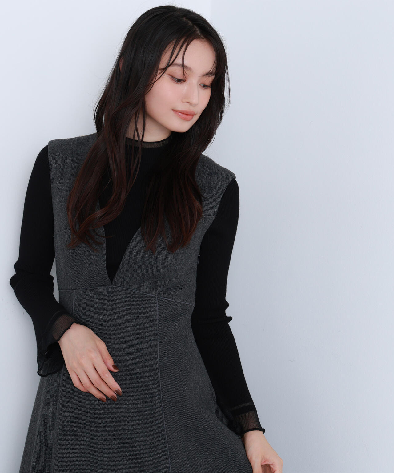 【Oggi・sweet掲載】【ちょうど、いい服】“さりげな”シアースリーブニット