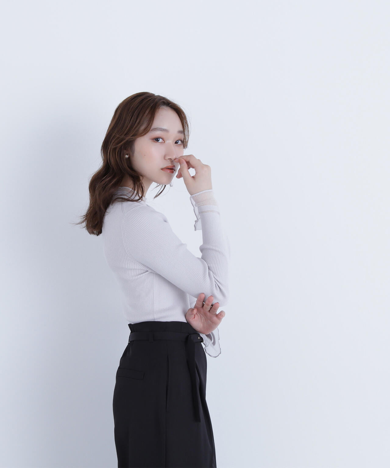 【Oggi・sweet掲載】【ちょうど、いい服】“さりげな”シアースリーブニット