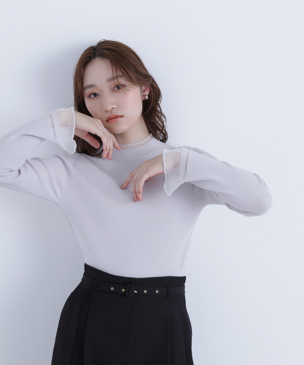 【Oggi・sweet掲載】【ちょうど、いい服】“さりげな”シアースリーブニット