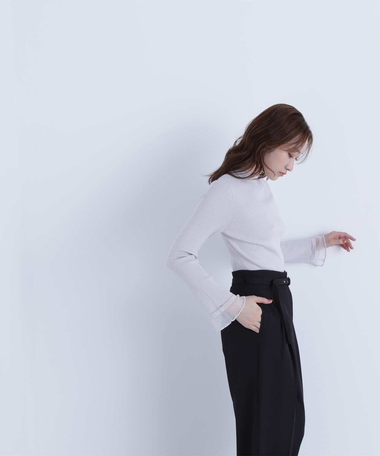 【Oggi・sweet掲載】【ちょうど、いい服】“さりげな”シアースリーブニット