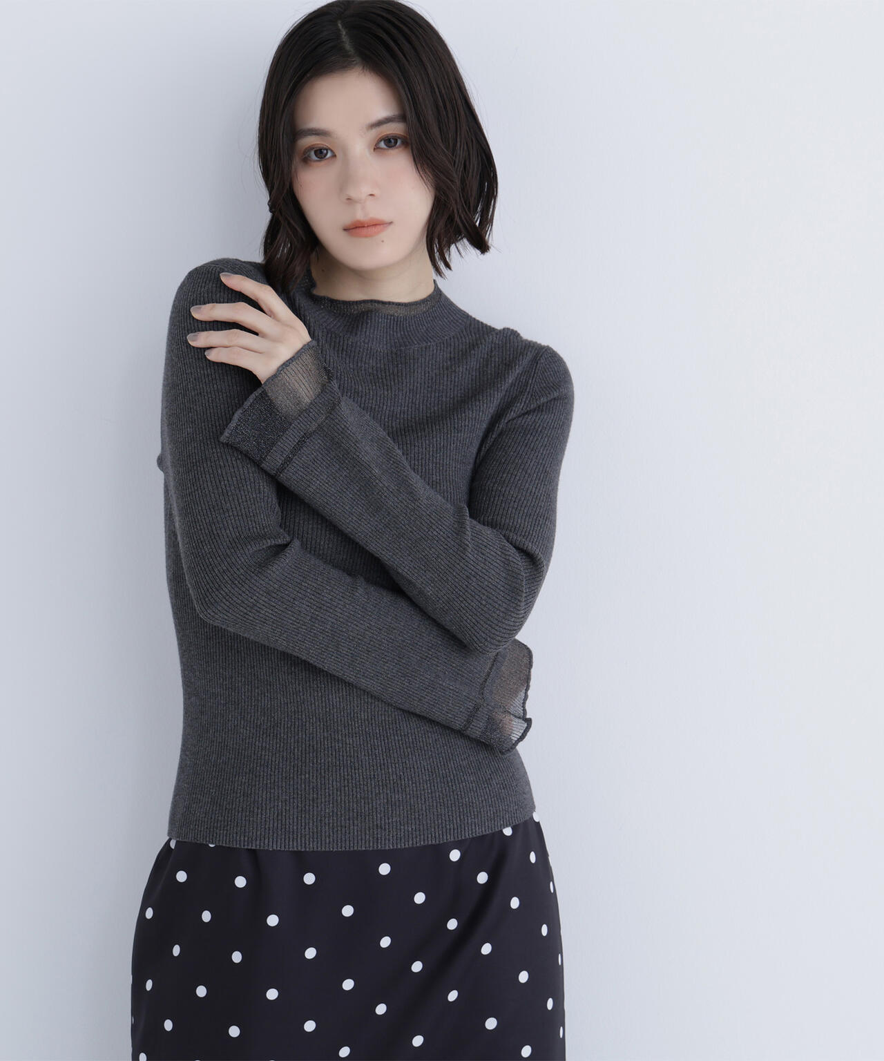 【Oggi・sweet掲載】【ちょうど、いい服】“さりげな”シアースリーブニット