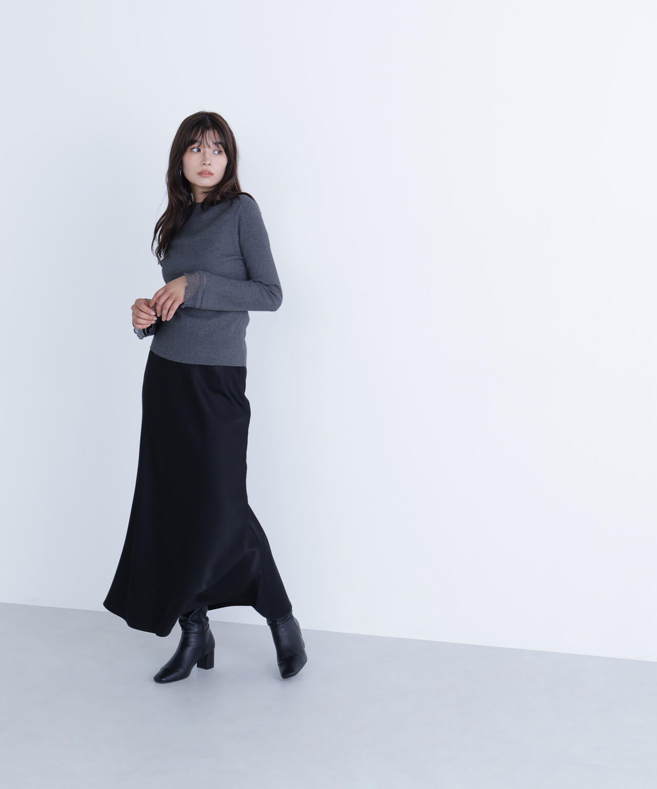 【Oggi・sweet掲載】【ちょうど、いい服】“さりげな”シアースリーブニット