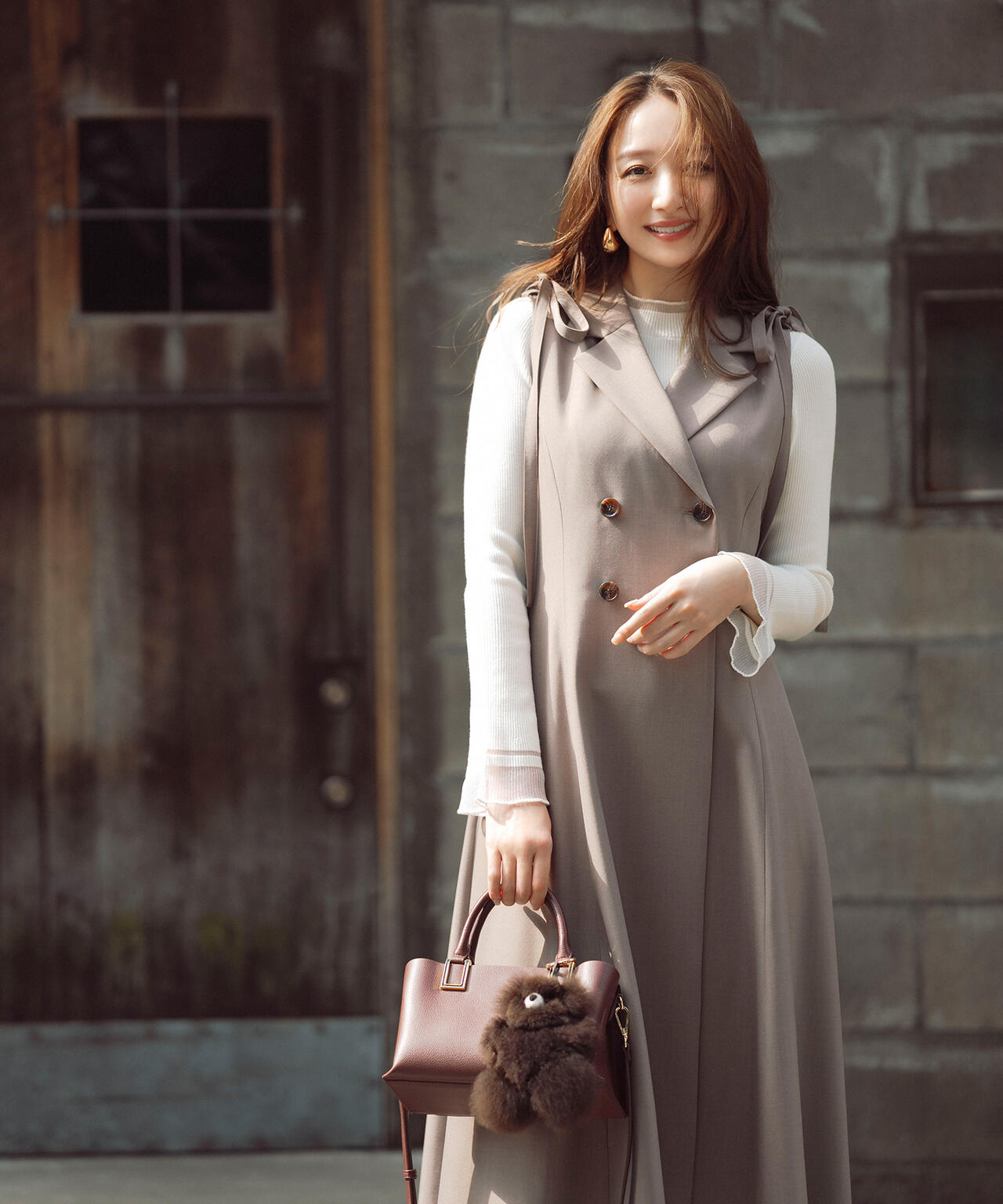 【Oggi・sweet掲載】【ちょうど、いい服】“さりげな”シアースリーブニット